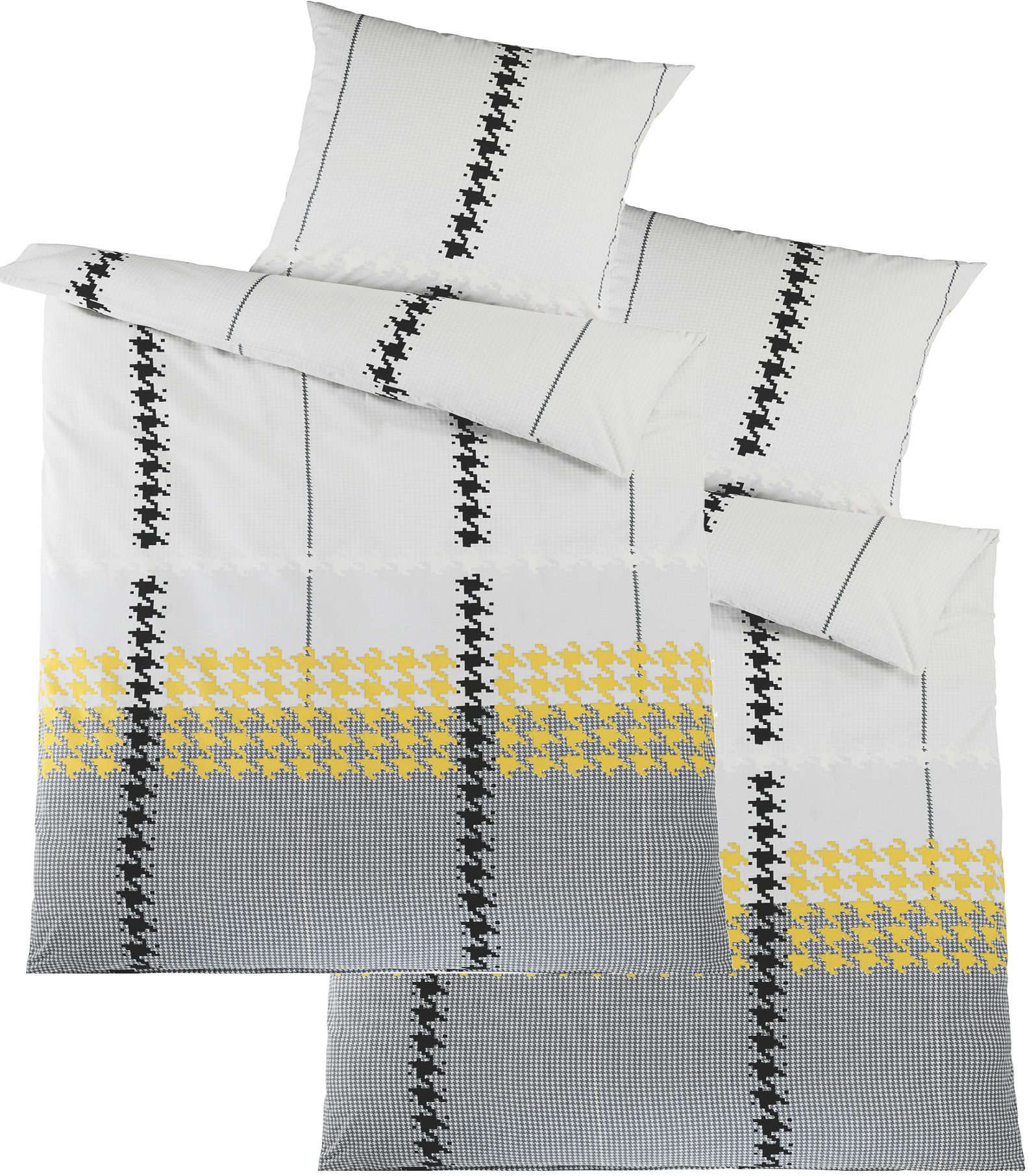 KH-Haushaltshandel Bettwäsche 4-tlg. Renforce Bettwäsche, 2x(135x200 günstig online kaufen