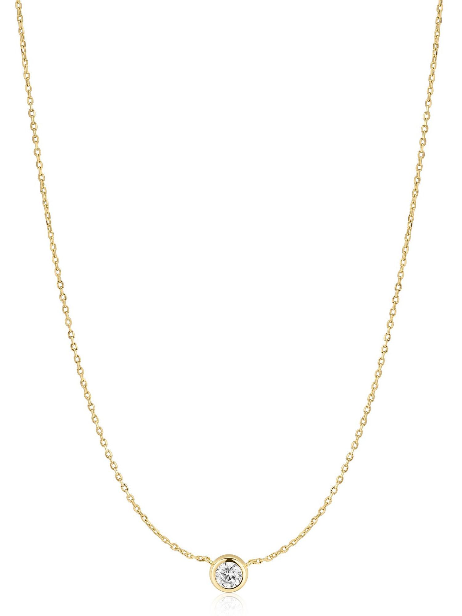 Collier Ania Haie Damen-Kette 925er Silber 1 Zirkonia