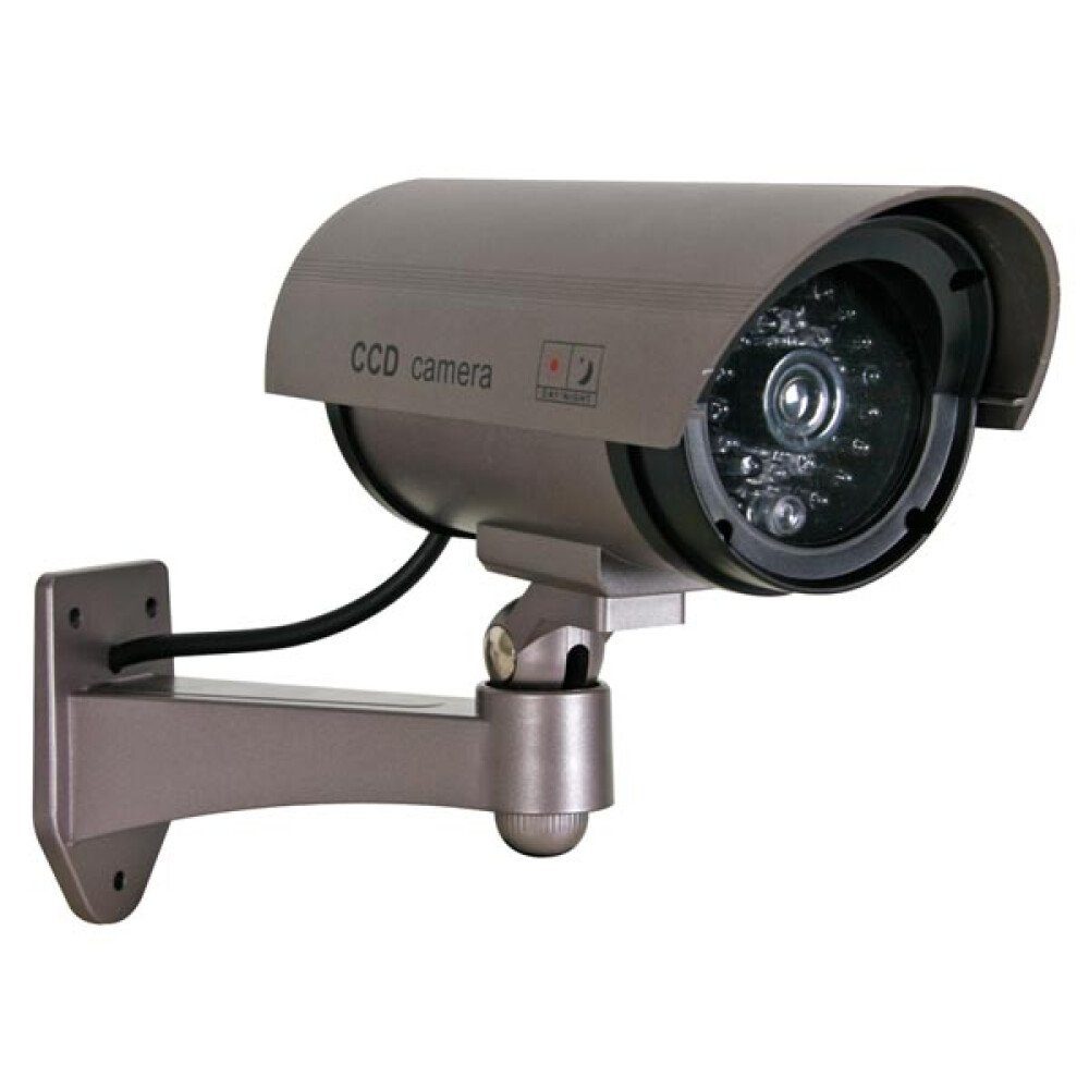 Überwachungskamera Attrappe KAMERA-ATTRAPPE MIT IR-LEDs UND ROTER LED - BULLET