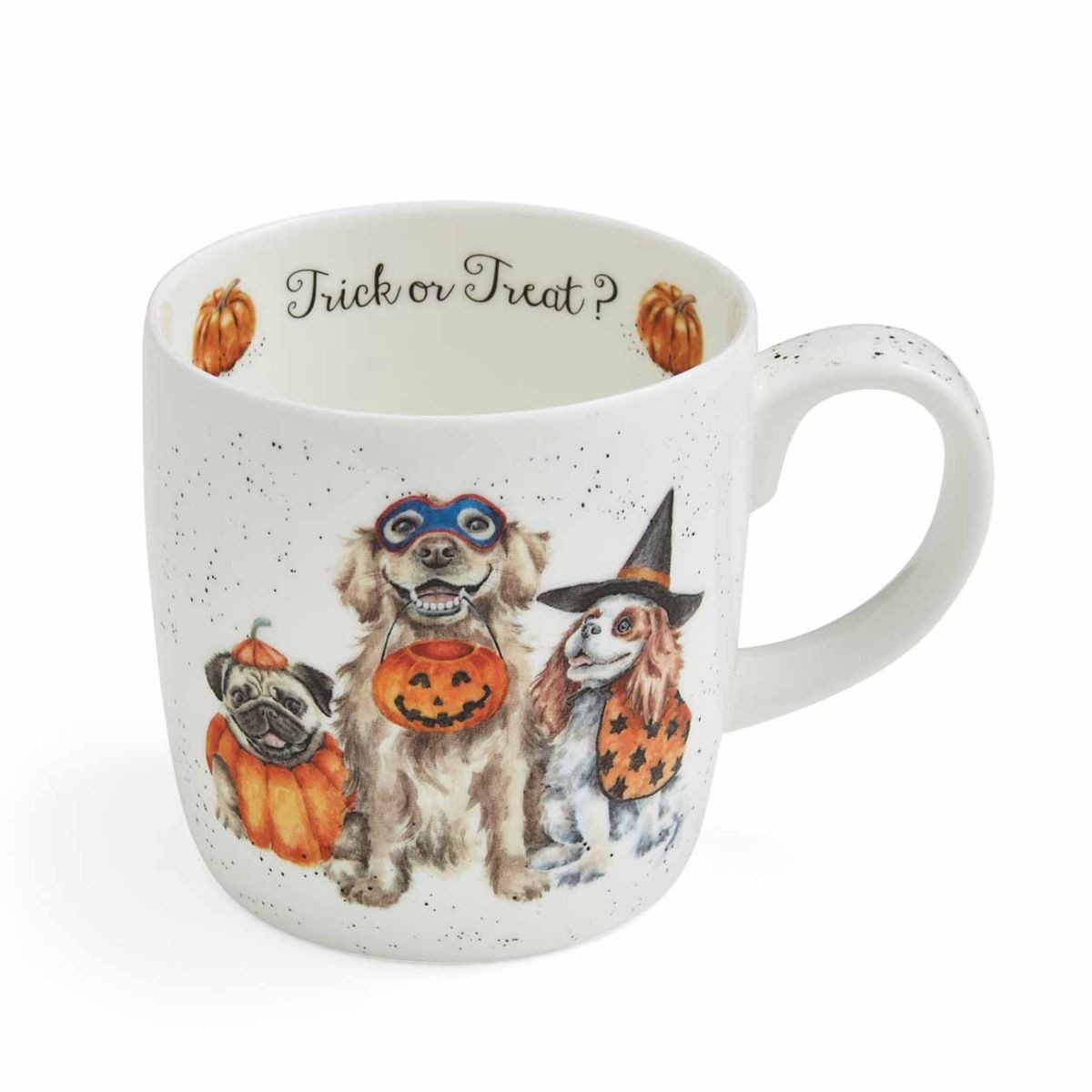 Wrendale Becher Wrendale Designs Porzellan-Becher Trick or Treat, ca. 400ml, Porzellan