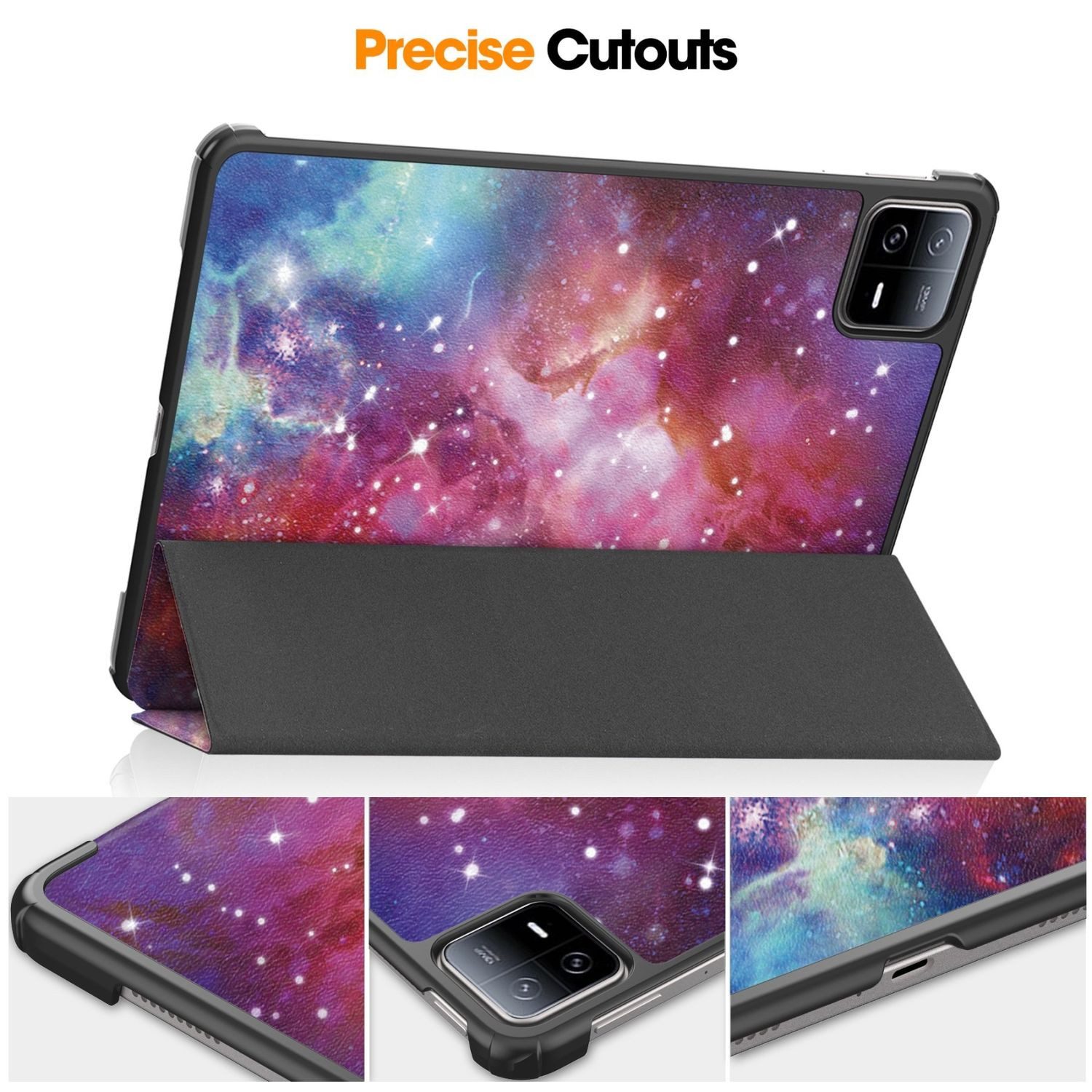 Wigento Tablet-Hülle Für Xiaomi Pad 6 / 6 Pro 11 3folt Wake UP Smart Cover Motiv Tasche