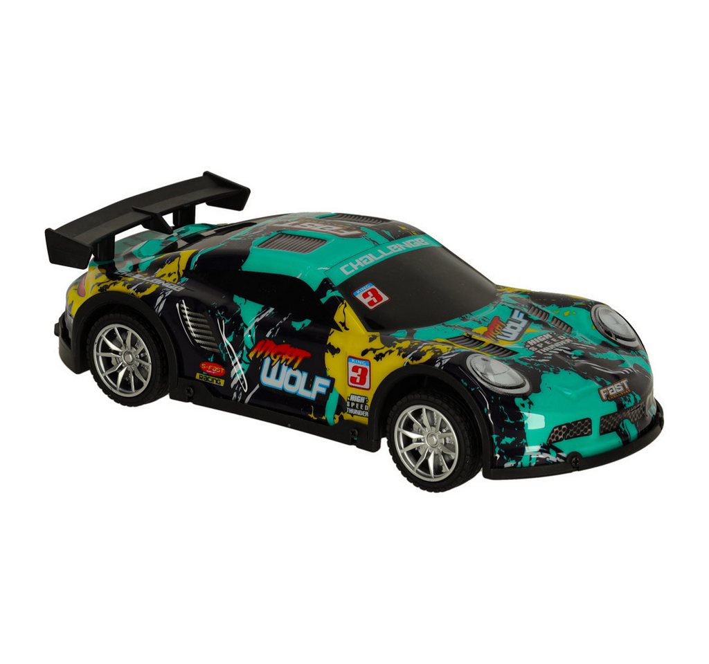 Thumbnail - Ikonka RC-Auto RC Rennwagen mit LED, 2,4 GHz Steuerung, 3,7V Akku, 1:24 Maßstab (Ferngesteuertes Auto mit Zubehör – idea...