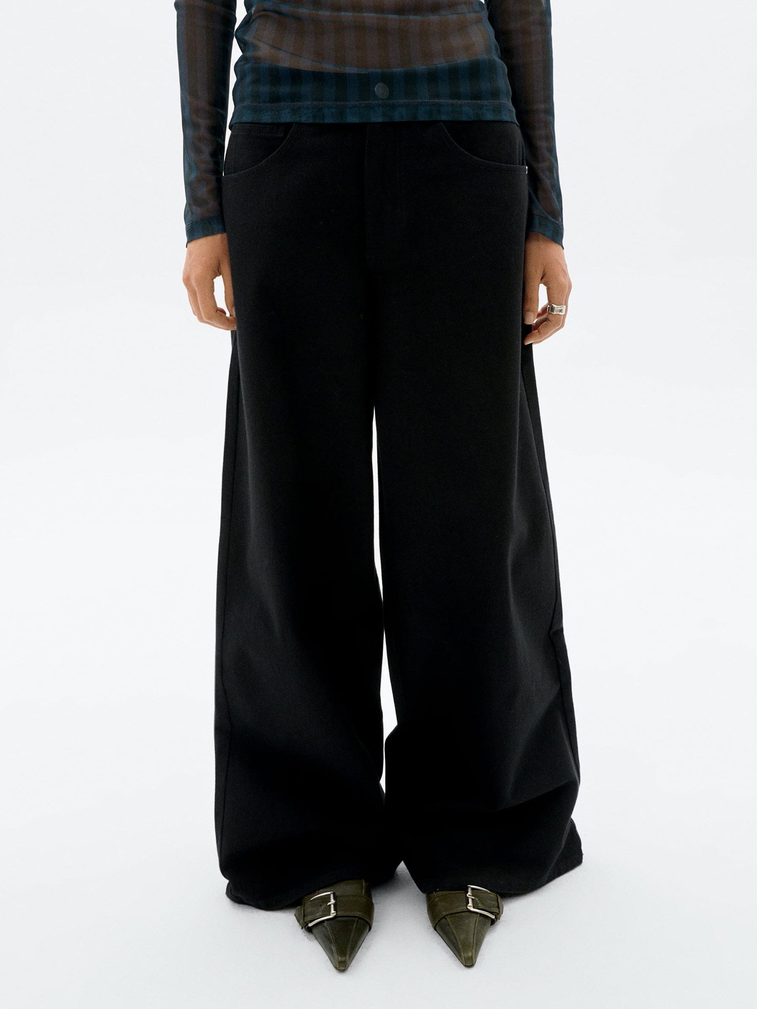 Thinking Mu Weite Jeans Black Hedda Pants