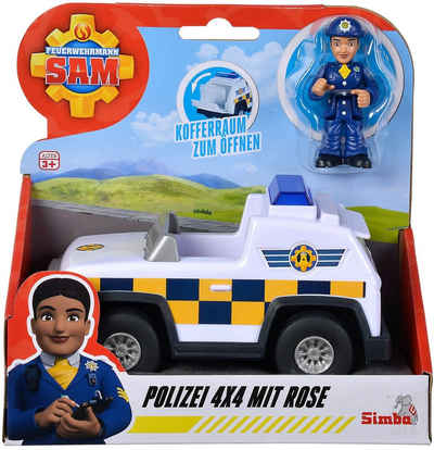 SIMBA Spielzeug-Polizei Fahrzeug Feuerwehrmann Sam Junior Polizei 4x4 Rose Figur 109252508