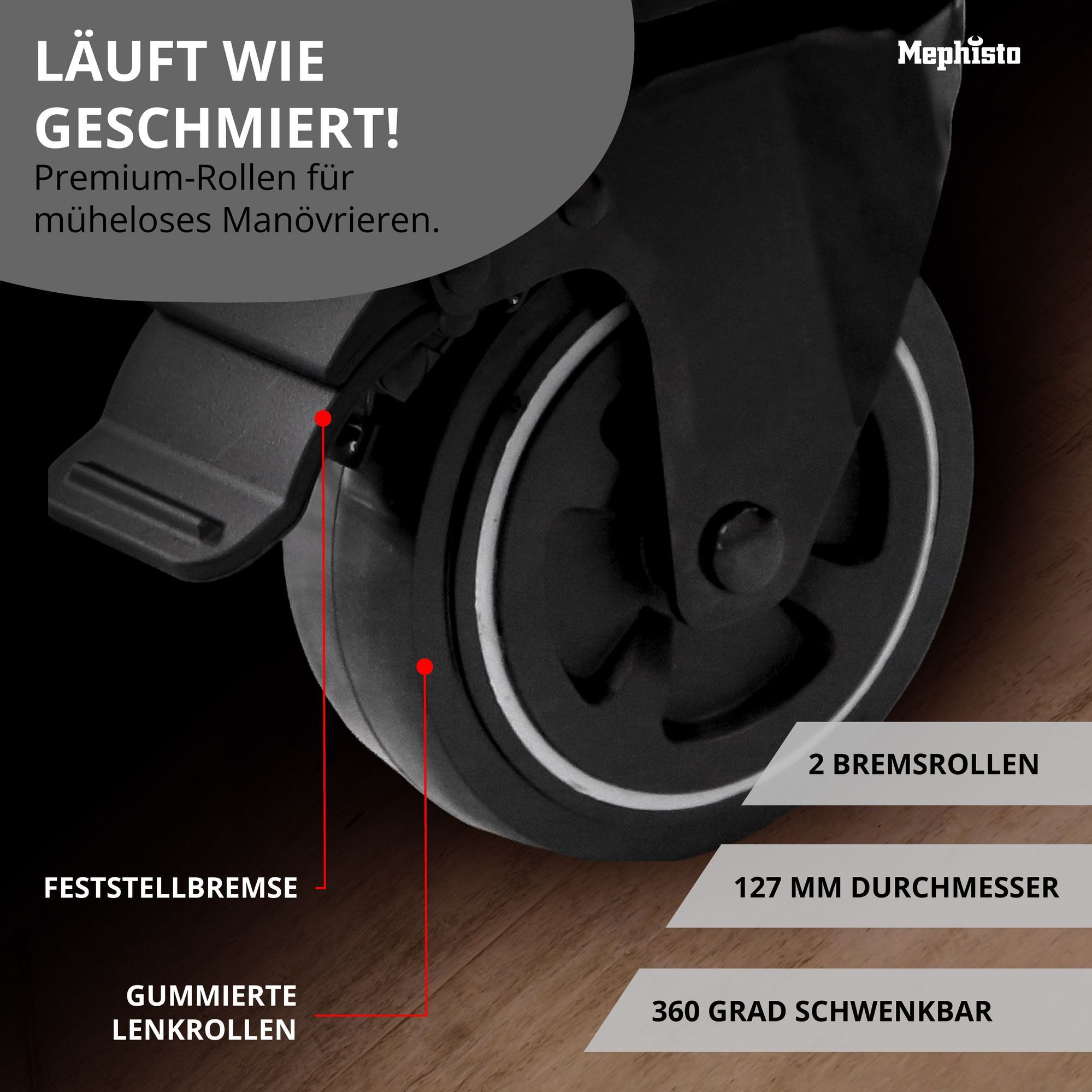 Mephisto-Tools Werkzeugwagen, (fertig montiert und bestückt), 7 Schubladen abschließbar & bis zu 40 kg belastbar, 2 Schlüssel inkl.