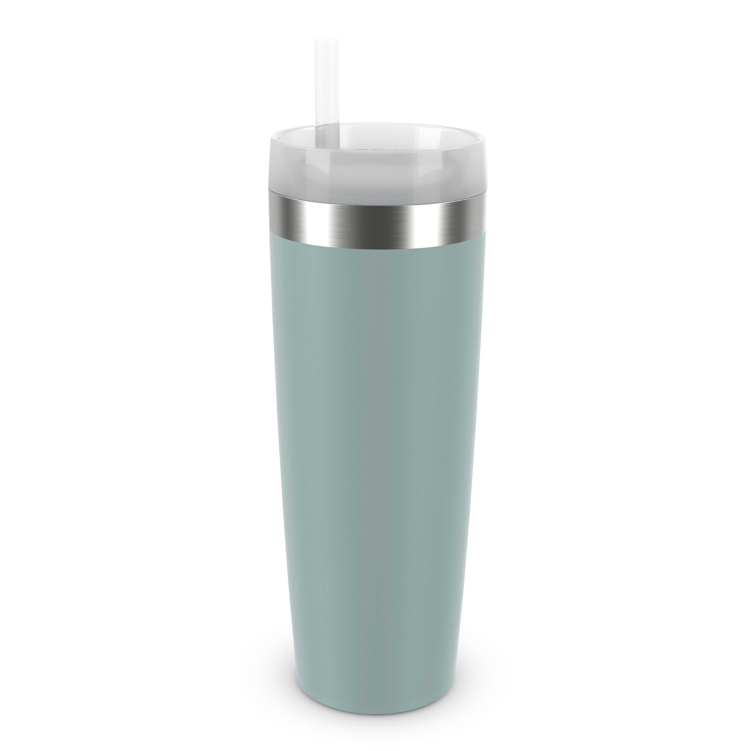 Emsa Isolierflasche Travel Mug Cool³, 3 Deckelpositionen, für gängige Autohalterungen, inkl. Strohhalm