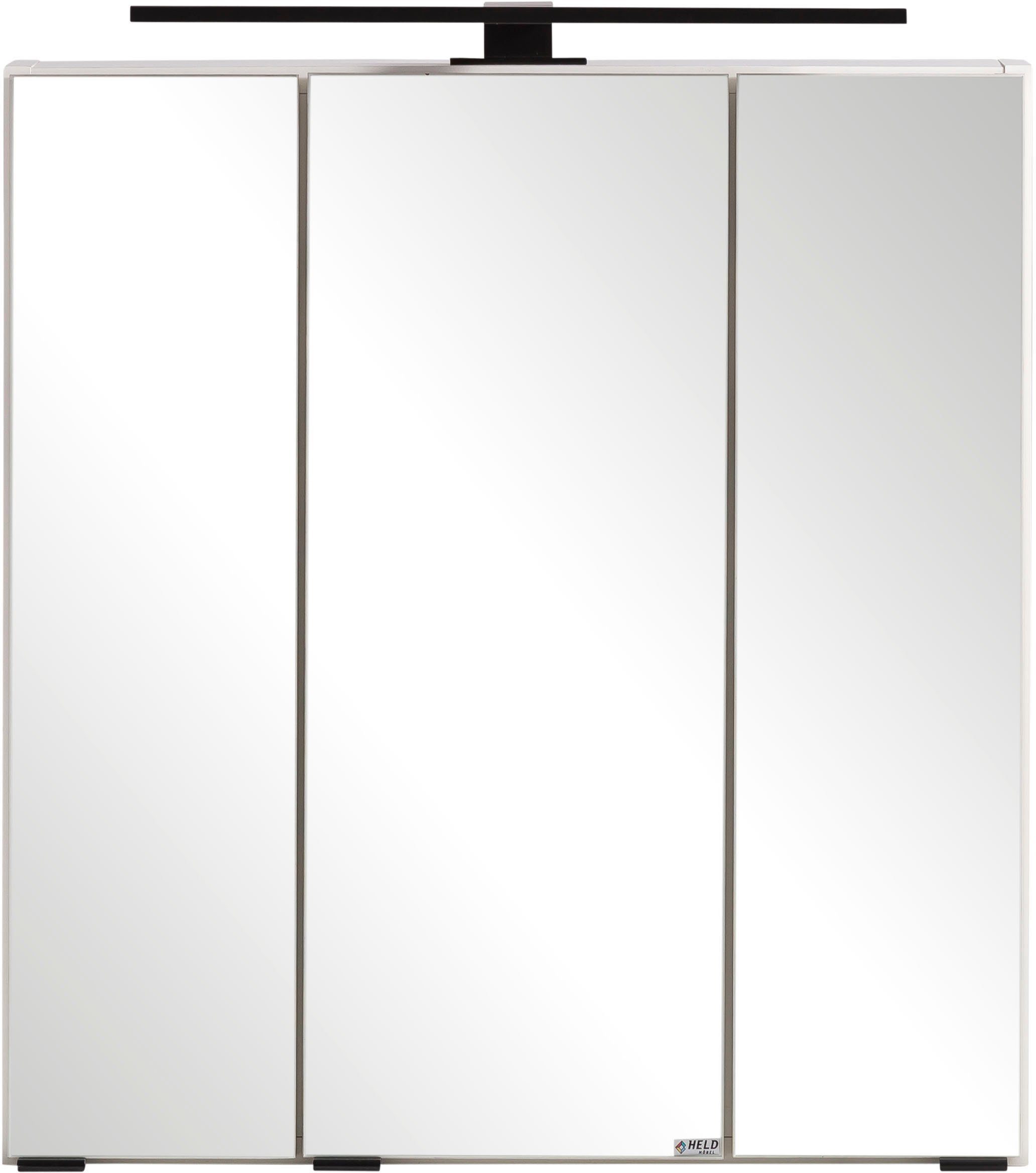 HELD MÖBEL Spiegelschrank Lana Badmöbel, 60 cm breit weiß | weiß