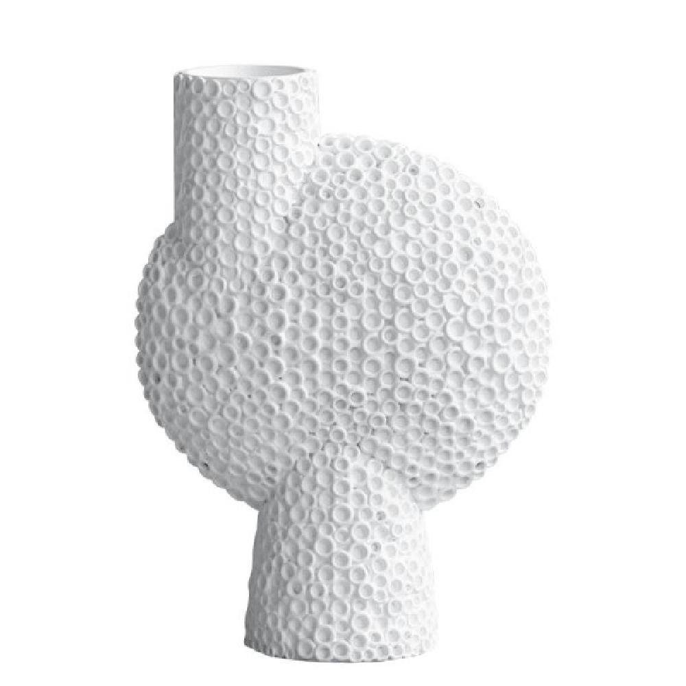 Dekovase Vase Sphere Bubl Shisen Medio Bone White (25,5cm)