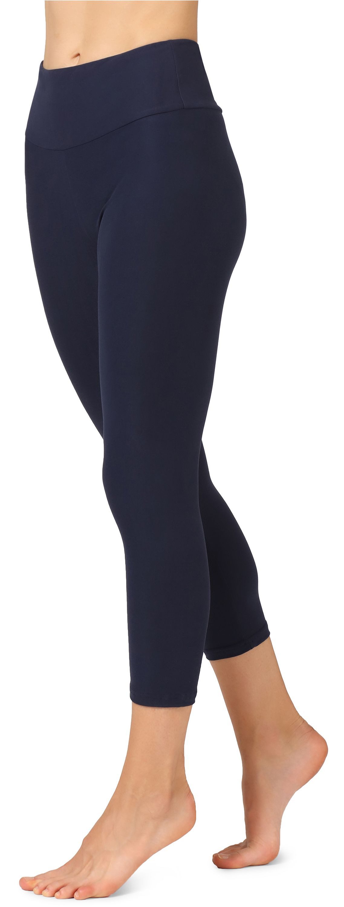 Merry Style Leggings Damen Caprihose 3/4 Hosen Sporthose MS10-301 (1-tlg) Breite Taille