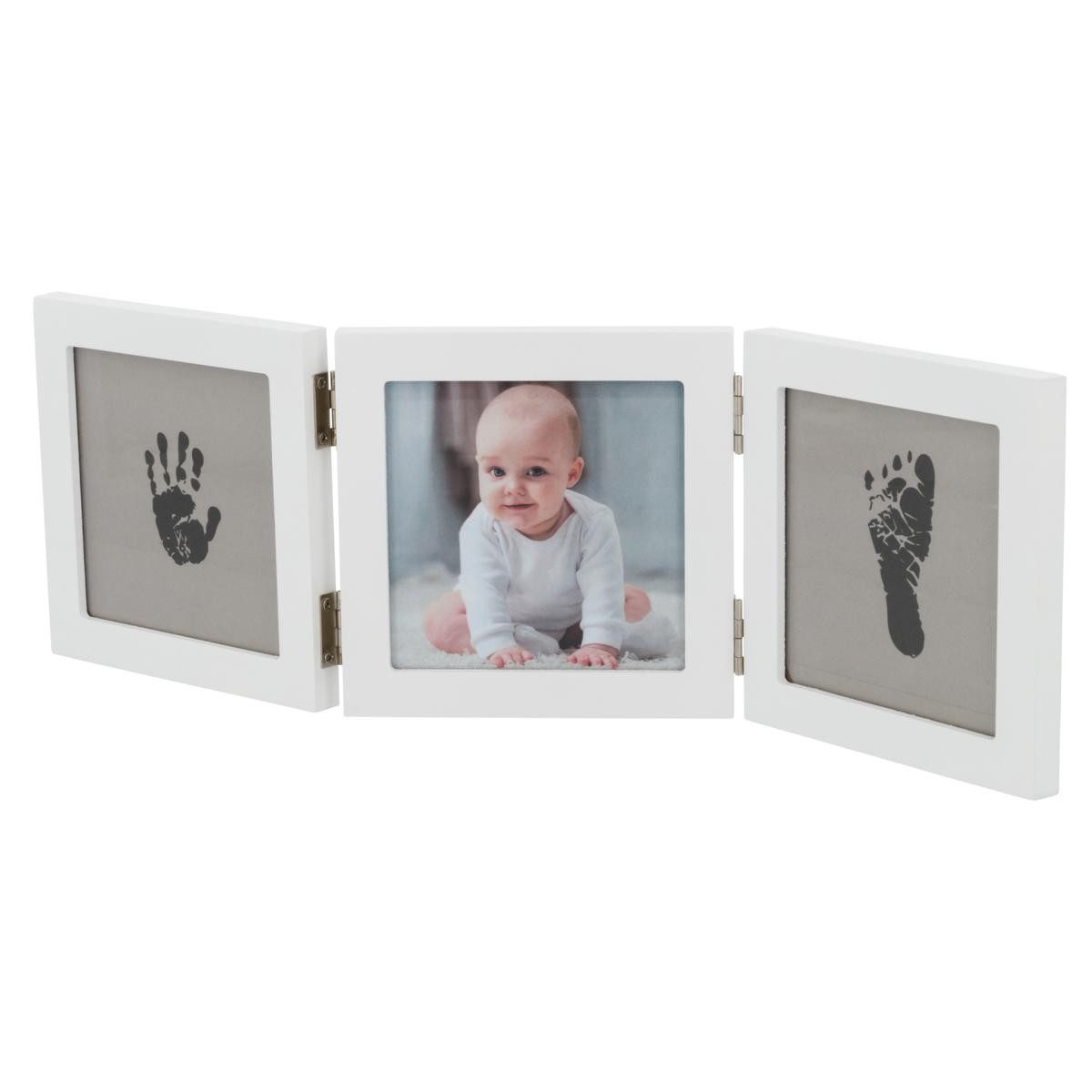 Dooky Handabdruck-Set Dooky, Happy Hands Dreifachrahmen Klein, Hand & Fußabdruck, 1-tlg.