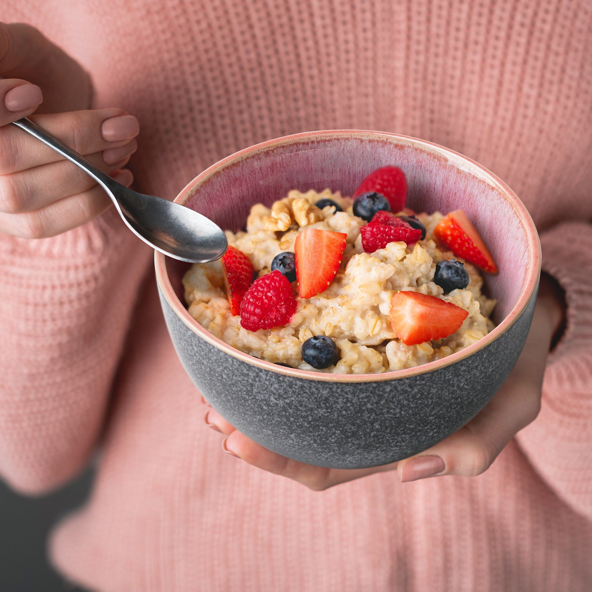 MiaMio Müslischale Las Palmitas große Bowls, 750 ml, Steinzeug, (Set, 6-tlg), Müsli, Salat, Suppe, spülmaschinen- und mikrowellengeeignet – Bild 5 von 5