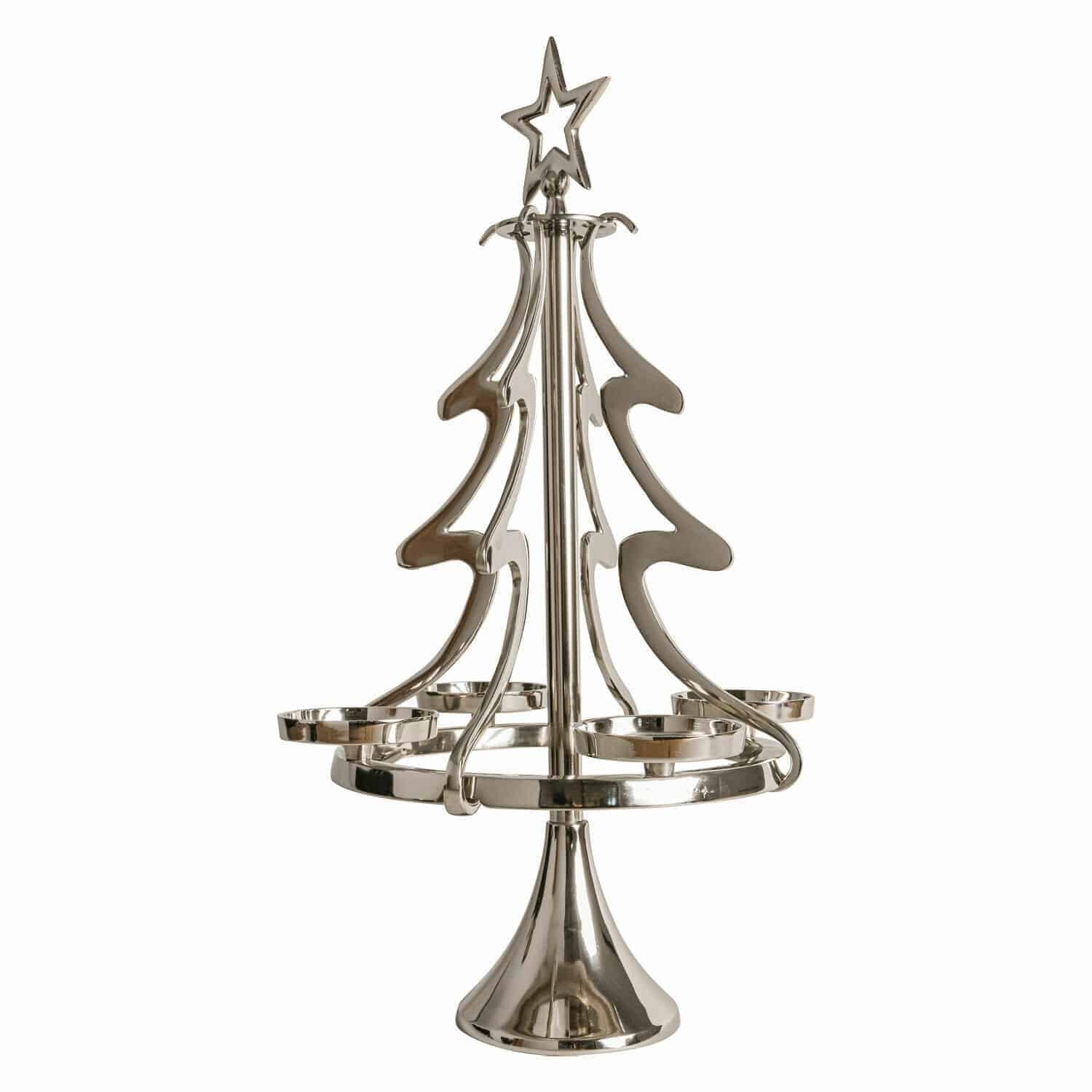 Mirabeau Adventskranz Adventskranzständer Gaetana silber