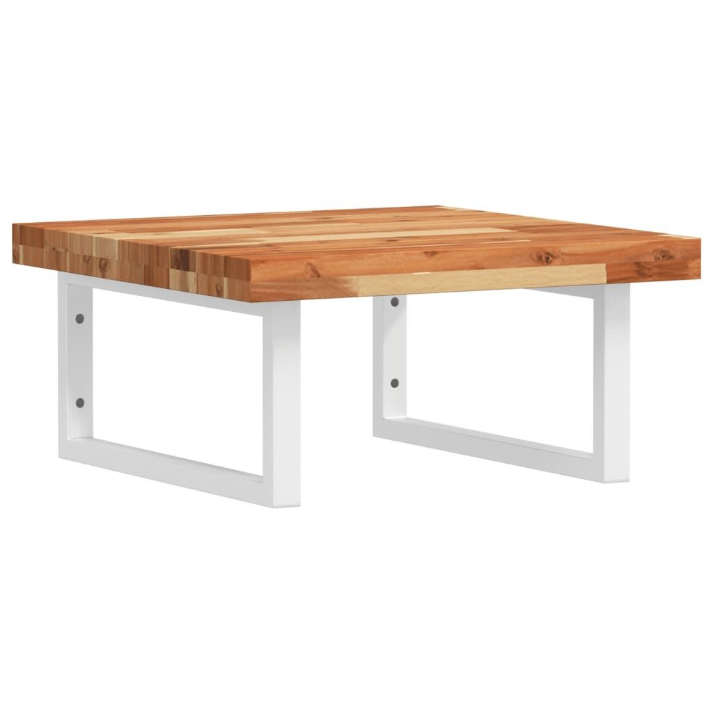 vidaXL Badezimmerspiegelschrank Waschbeckenregal Wandmontage Stahl und nholz (1-St)