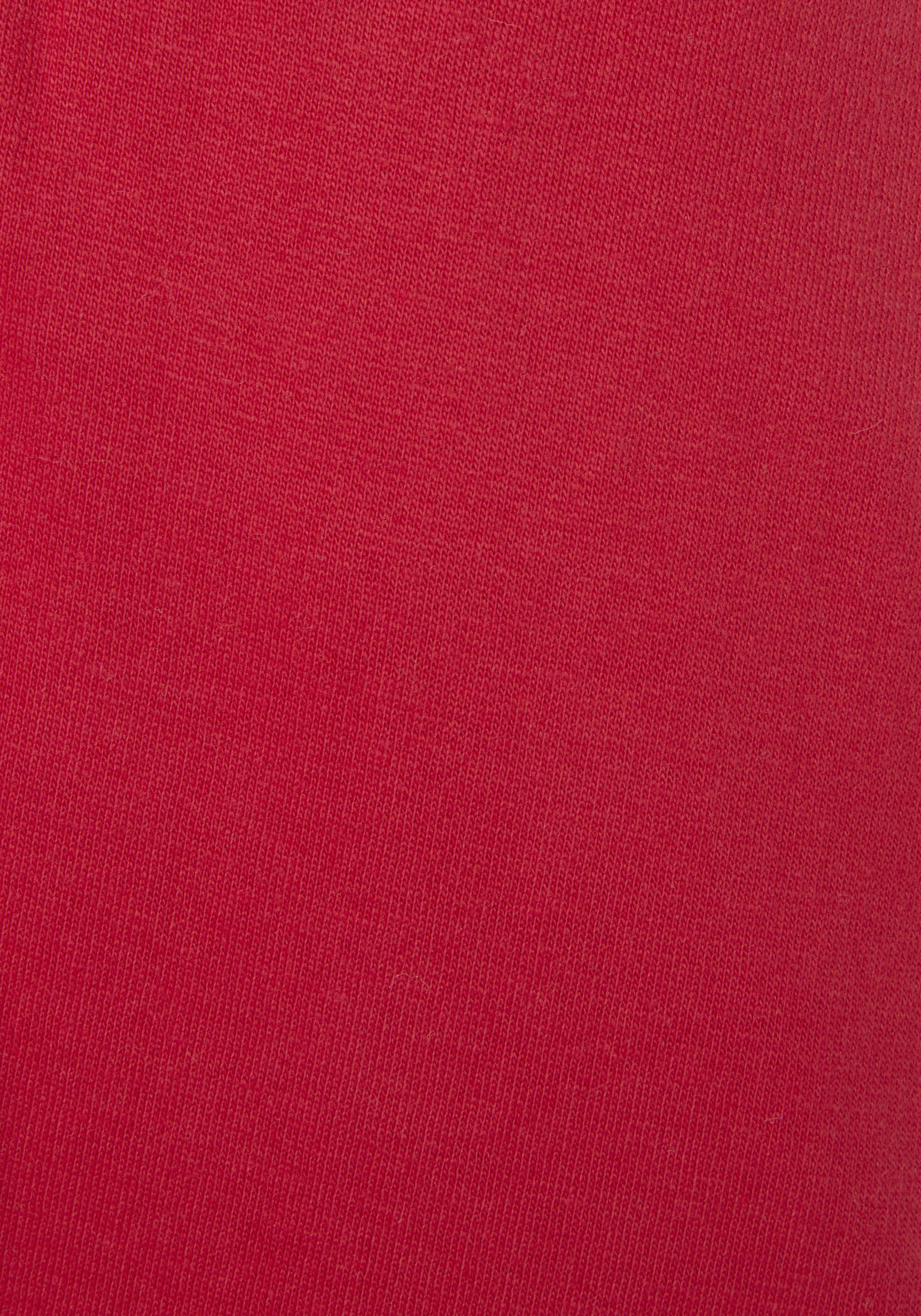 H.I.S Sweatshirt (1-tlg) mit rot Logo-Druck, trendigem Loungeanzug