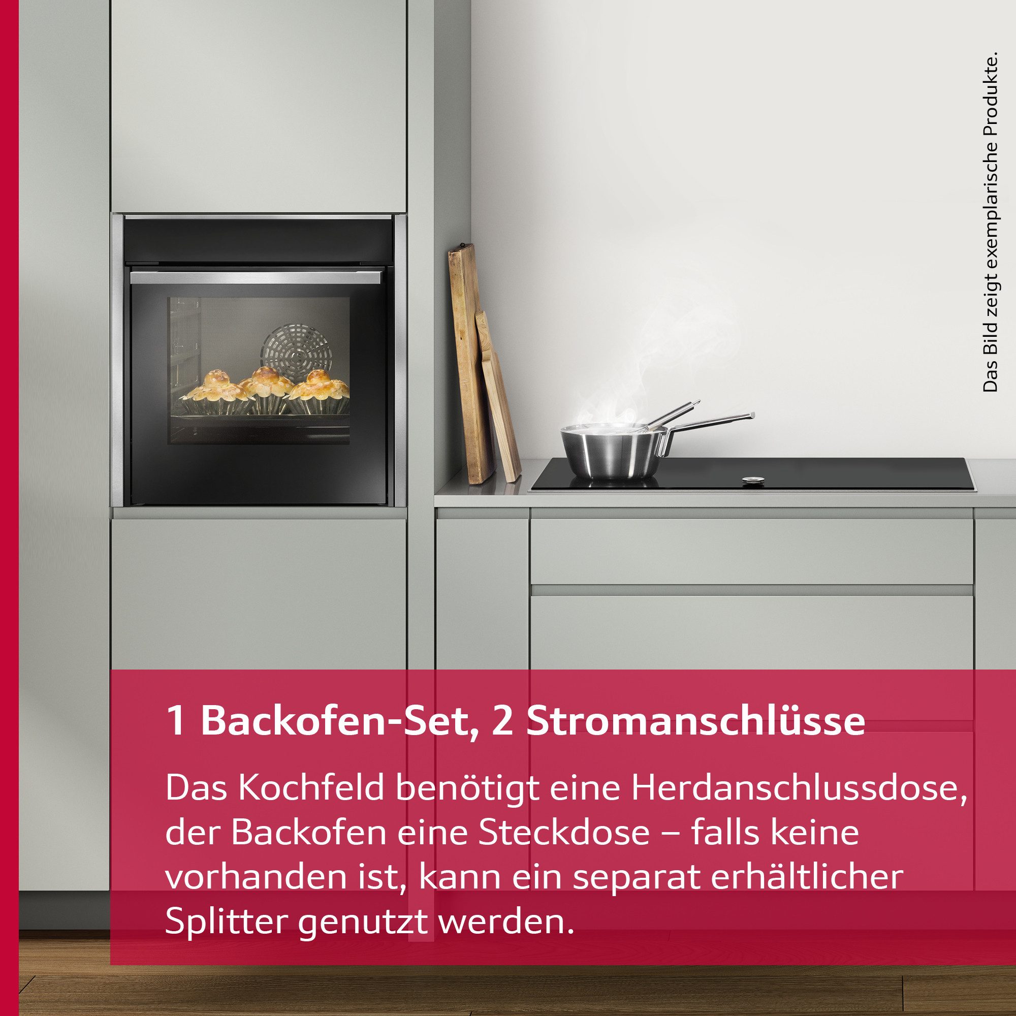 NEFF Backofen-Set BTX46PIB0, mit Teleskopauszug nachrüstbar, Pyrolyse-Selbstreinigung, mit pyrolytischer Selbstreinigung