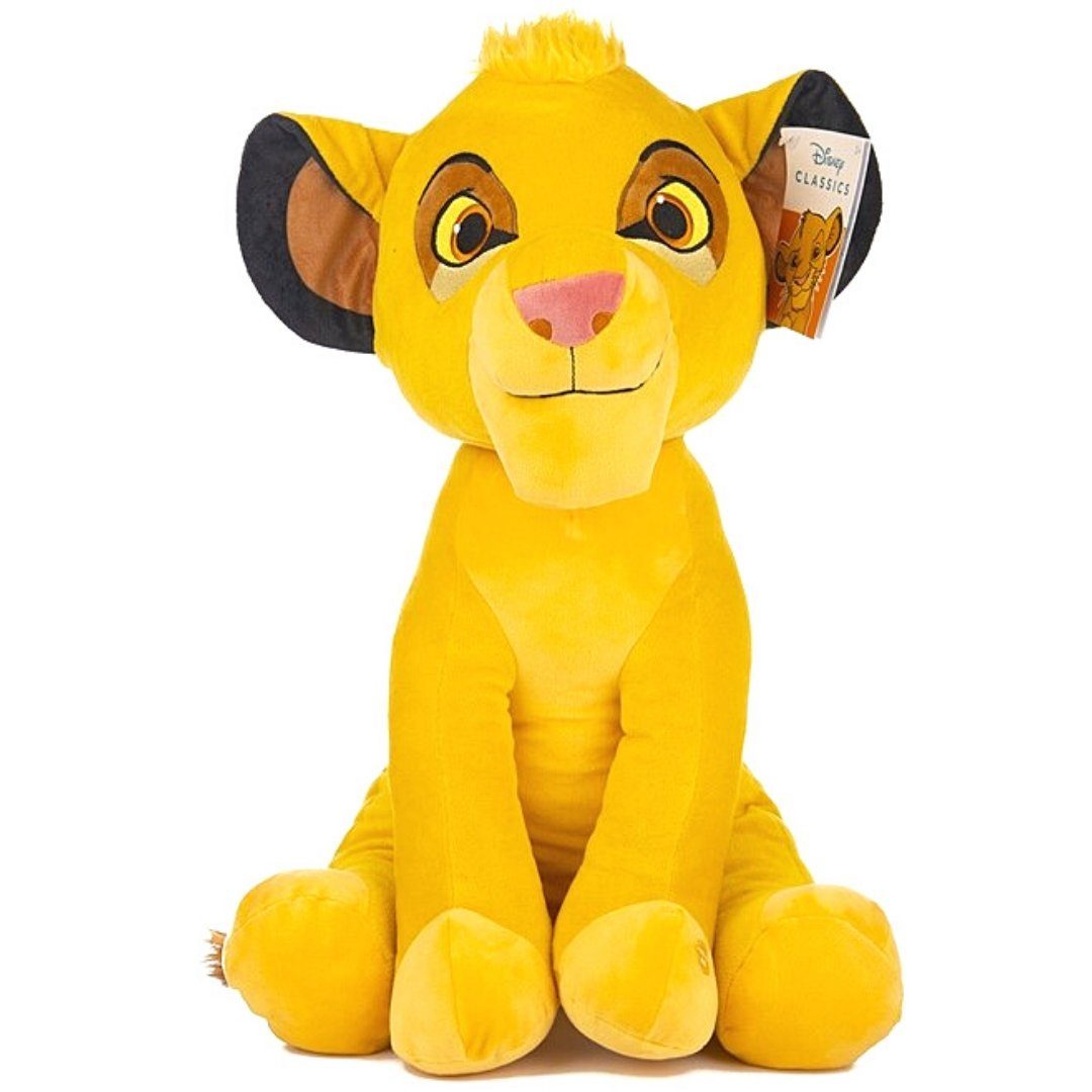 Disney The Lion King Kuscheltier Simba König der Löwen, Kuscheltier mit Geräuschefunktion 48 cm