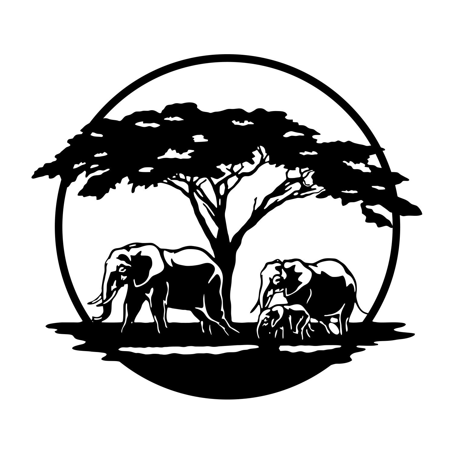 Namofactur LED Dekolicht Elefanten Deko Geschenke - USB LED Wanddeko Holz W günstig online kaufen