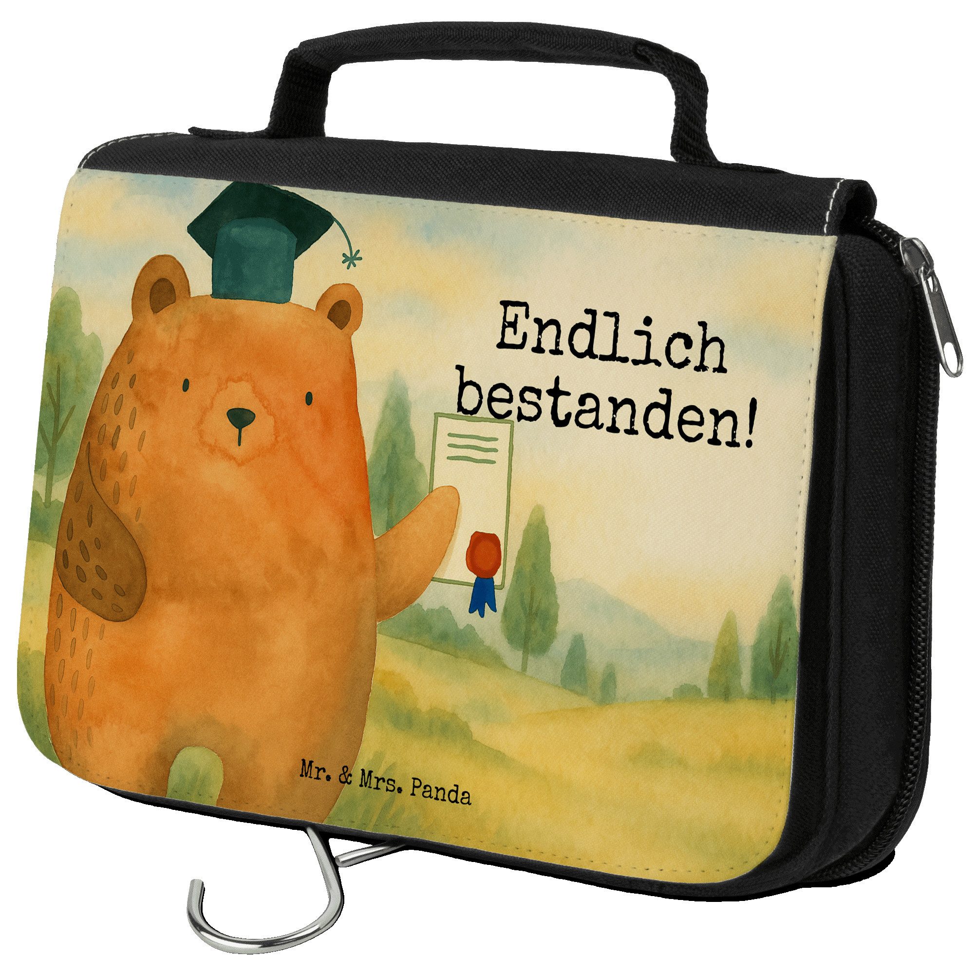 Kulturbeutel Bär Prüfung Design, beautycase, Weiß, Prüfungen, kulturtäschchen, Bes