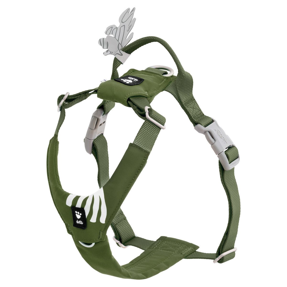 HURTTA Hunde-Geschirr Hundegeschirr Seeker Harness forest