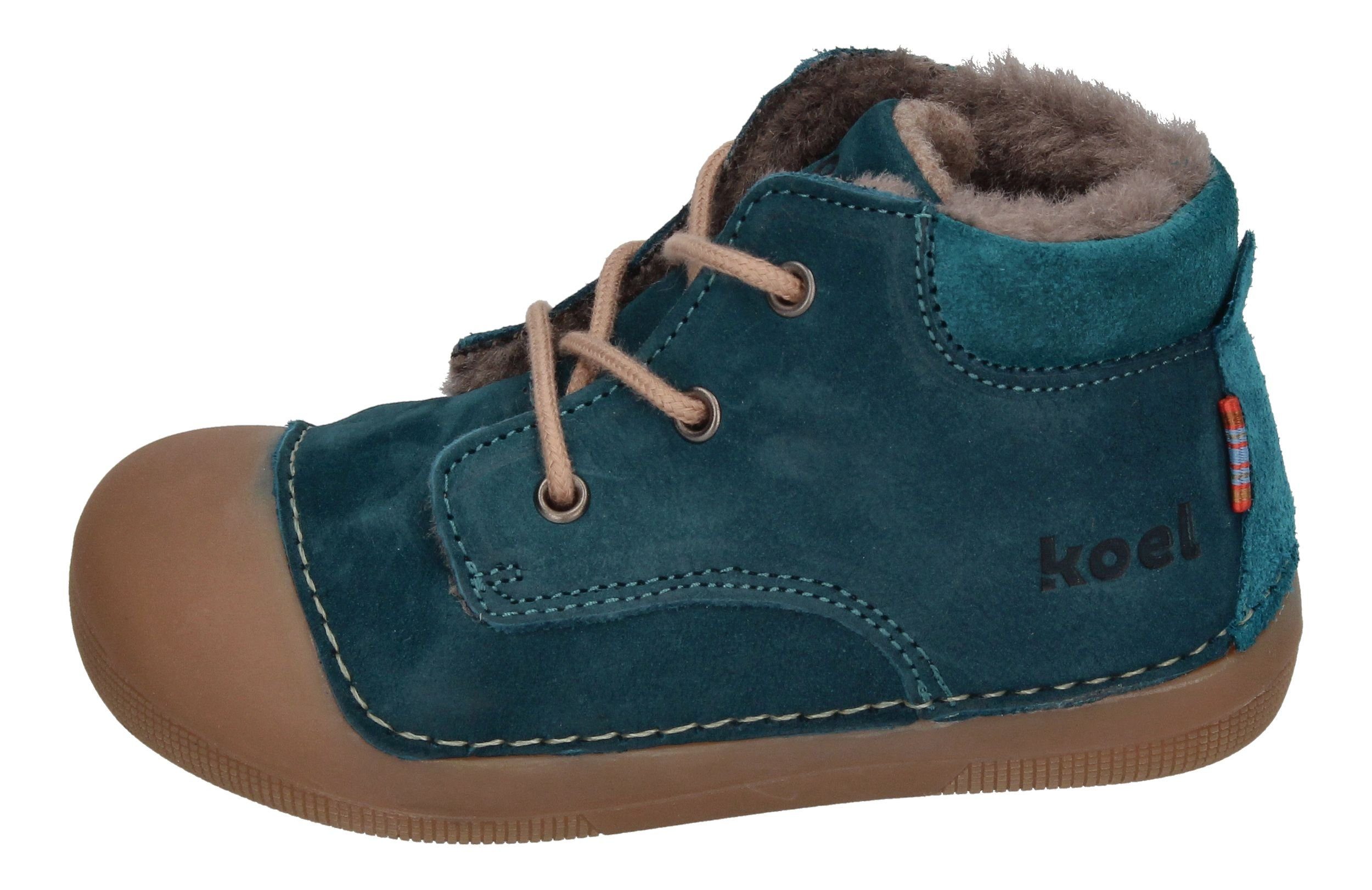 KOEL Lauflernschuh BIO LAMBSWOOL NUBUK AVA Turquoise