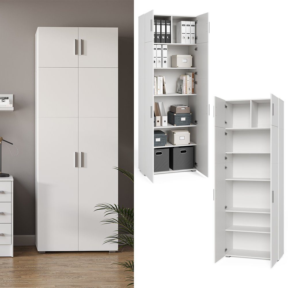 Vicco Aktenschrank Frank, Weiß, 80 x günstig online kaufen