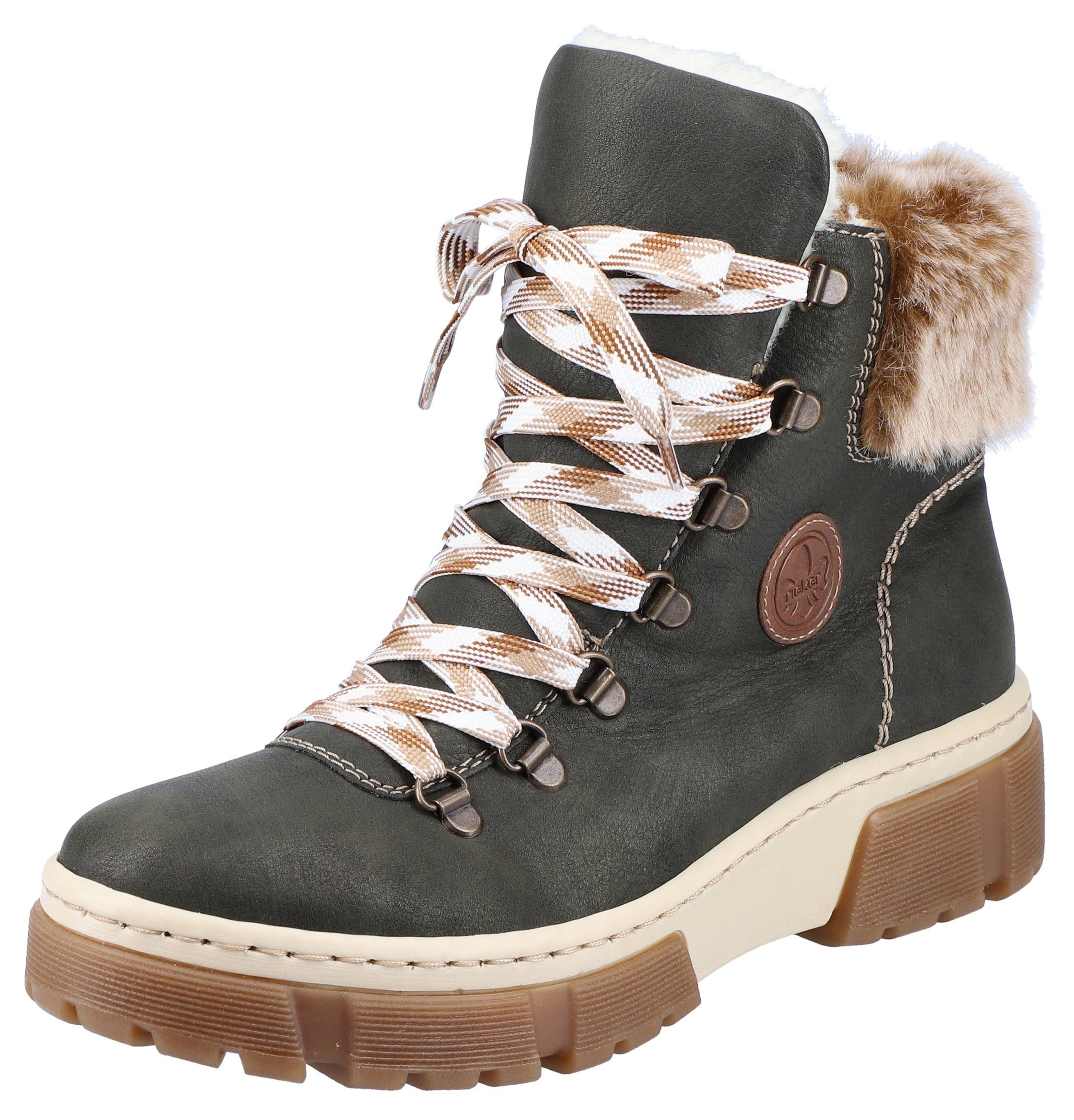 Rieker Winterboots mit gestepptem Schaftrand