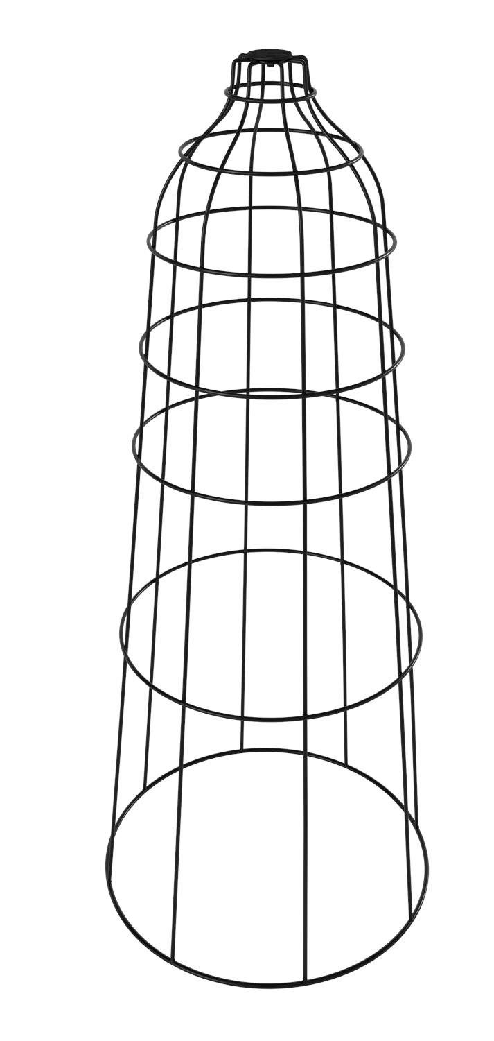 Hoopzi Lampenschirm Lampenschirm Käfig Cage XXL schwarz, Vintage Retro Look für Ihr Wohnzimmer Esszimmer Schlafzimmer