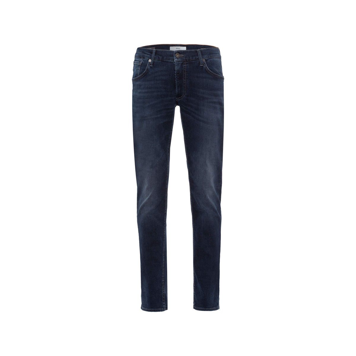 Straight-Jeans dunkel-blau (1-tlg) Brax regular
