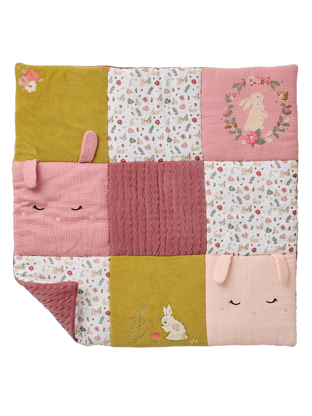 Babydecke, vertbaudet, Patchwork-Design