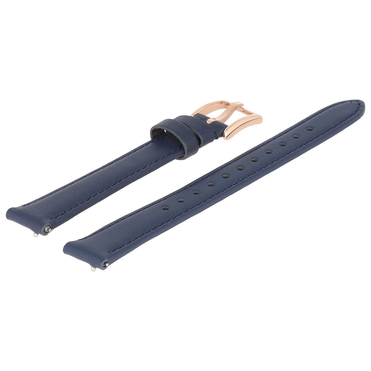 Fossil Uhrenarmband 14mm Leder Blau ES-3843 LB-ES3843