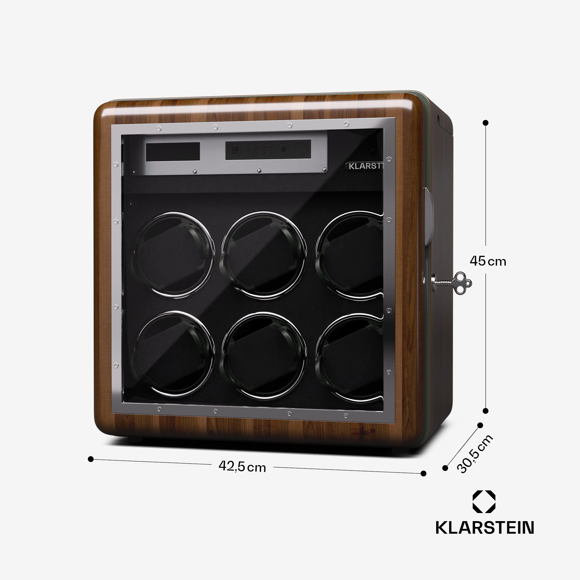 Klarstein Uhrenbeweger Valmont 6+4 Uhrenbeweger, Uhrenboxen Uhrenkasten Uhrenbeweger 10 Uhren