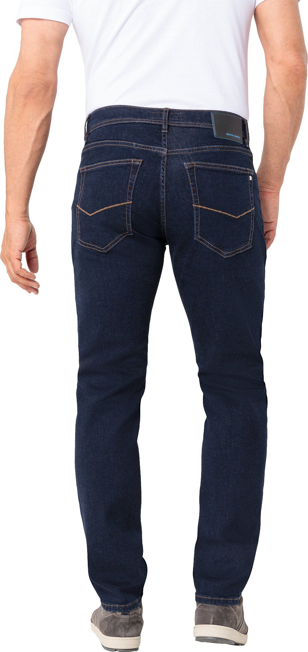 Pierre schwarz Stretch-Jeans 5-Pocket-Style Cardin