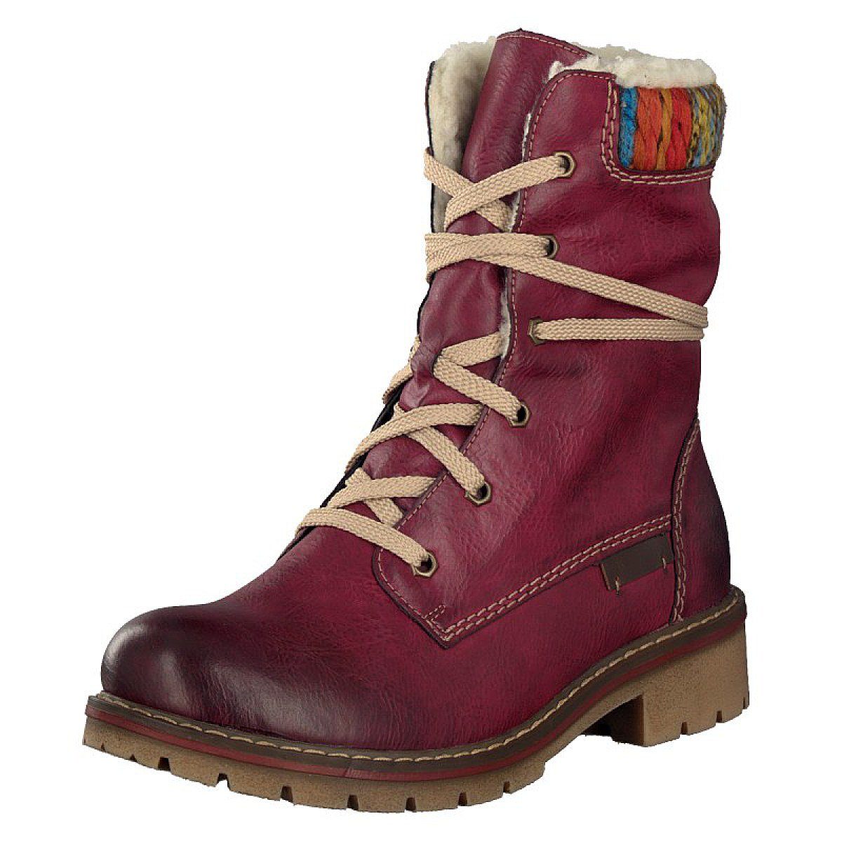 Rieker Rieker Schnürboots Damen rot Schnürboot