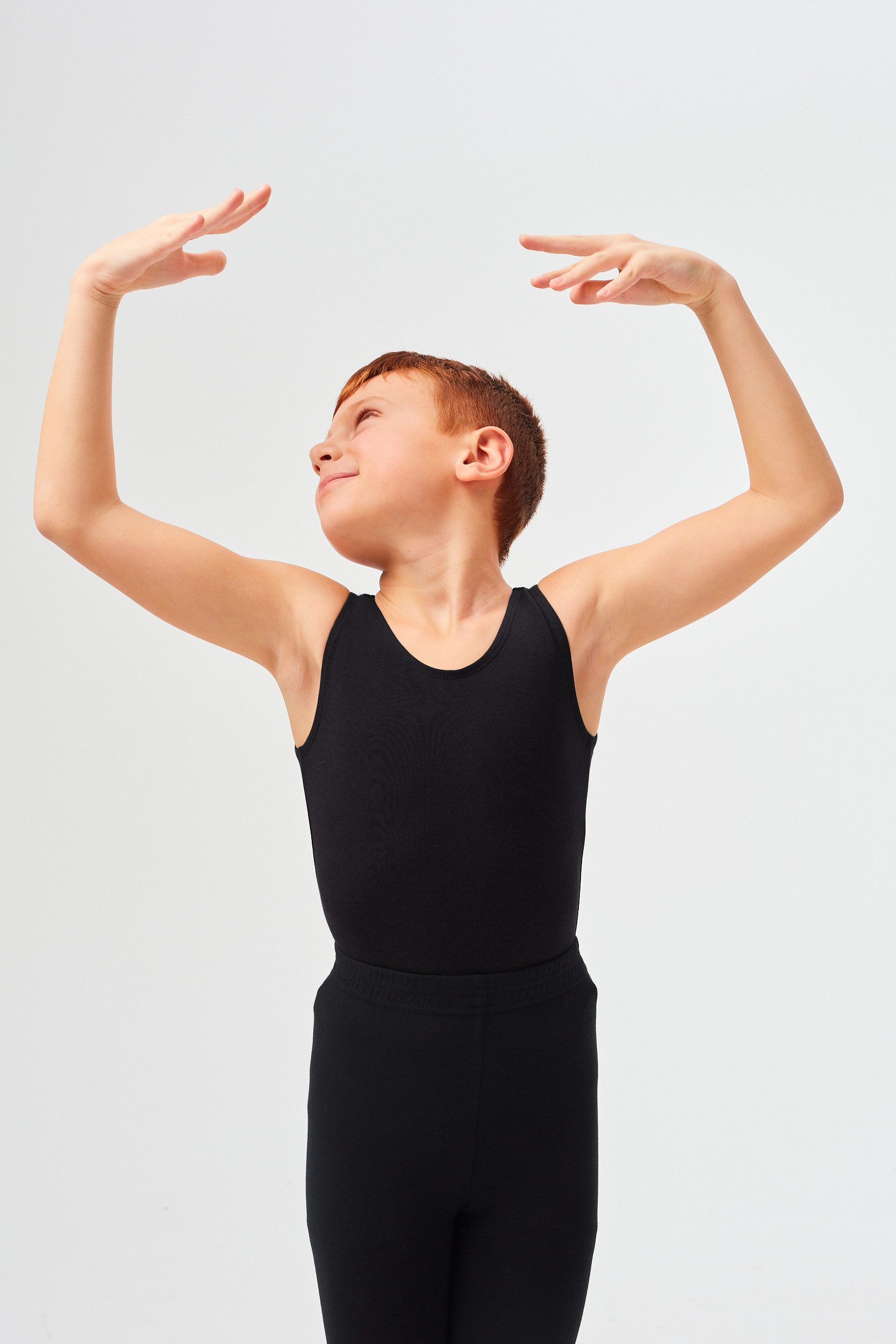 tanzmuster Sporttop Ballett Trägertop Luke für Jungen Ärmelloses, enganliegendes Tanz Oberteil