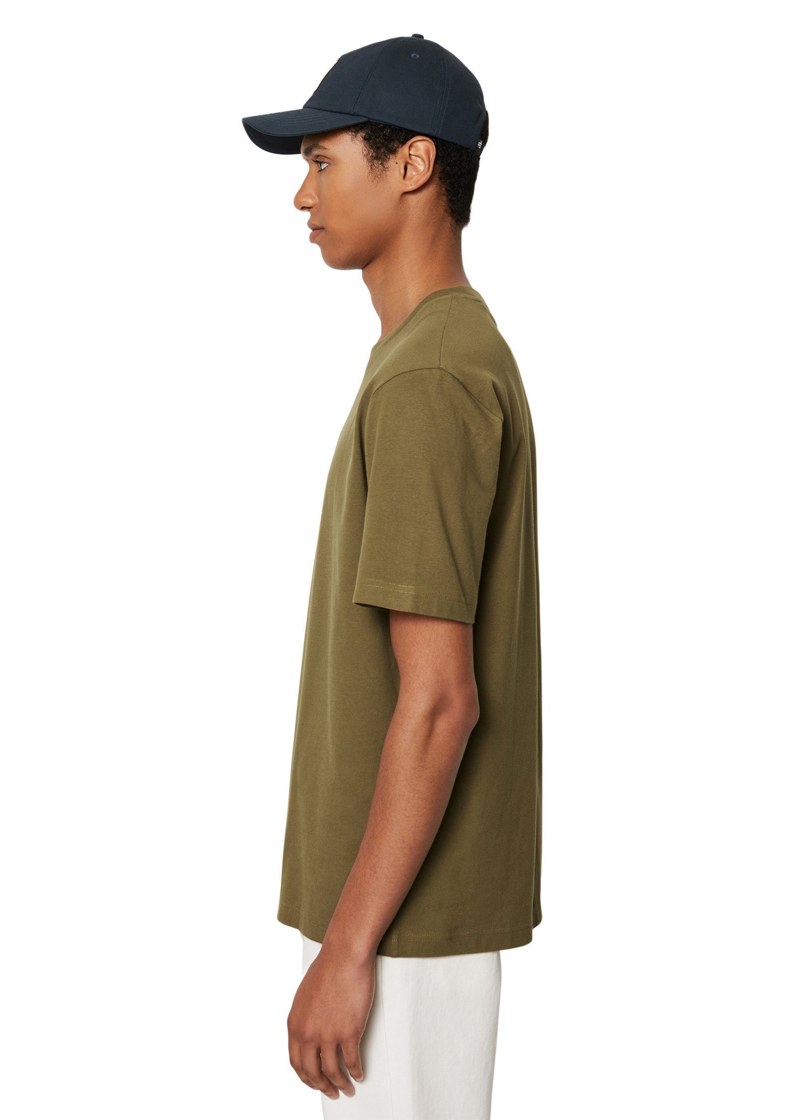 braun mittelschwerem Bio-Baumwoll-Jersey aus O'Polo Marc T-Shirt