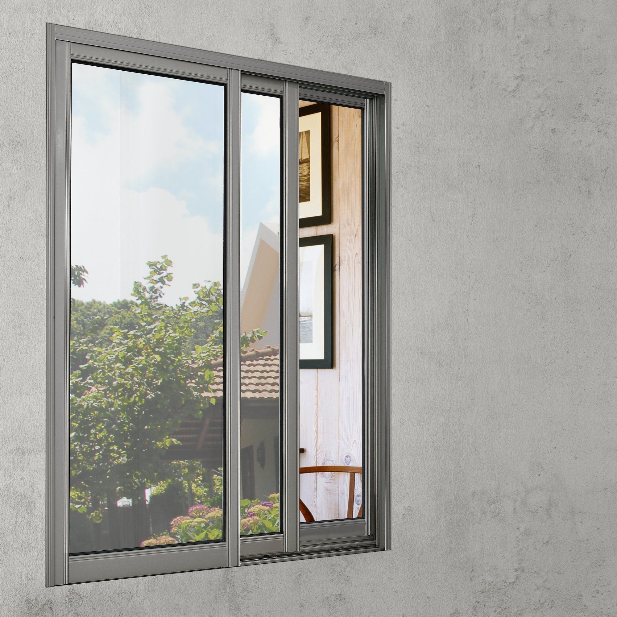 Fensterfolie, casa.pro, glatt, verspiegelt selbstklebend x Eslöv 2m Sichtschutzfolie Silber 50cm