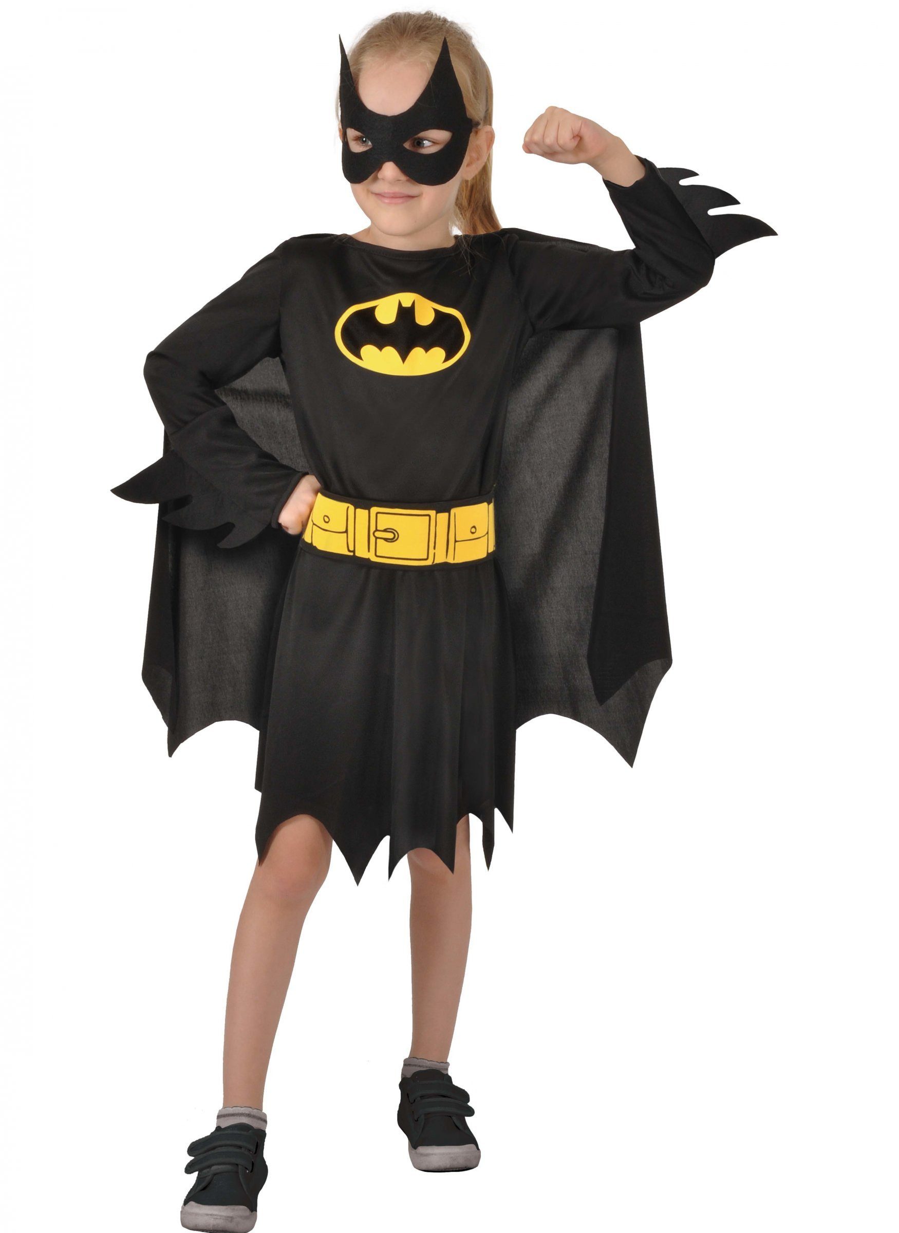 Kostüm Offizielles Batgirl-Kostüm für Mädchen schwarz-gelb
