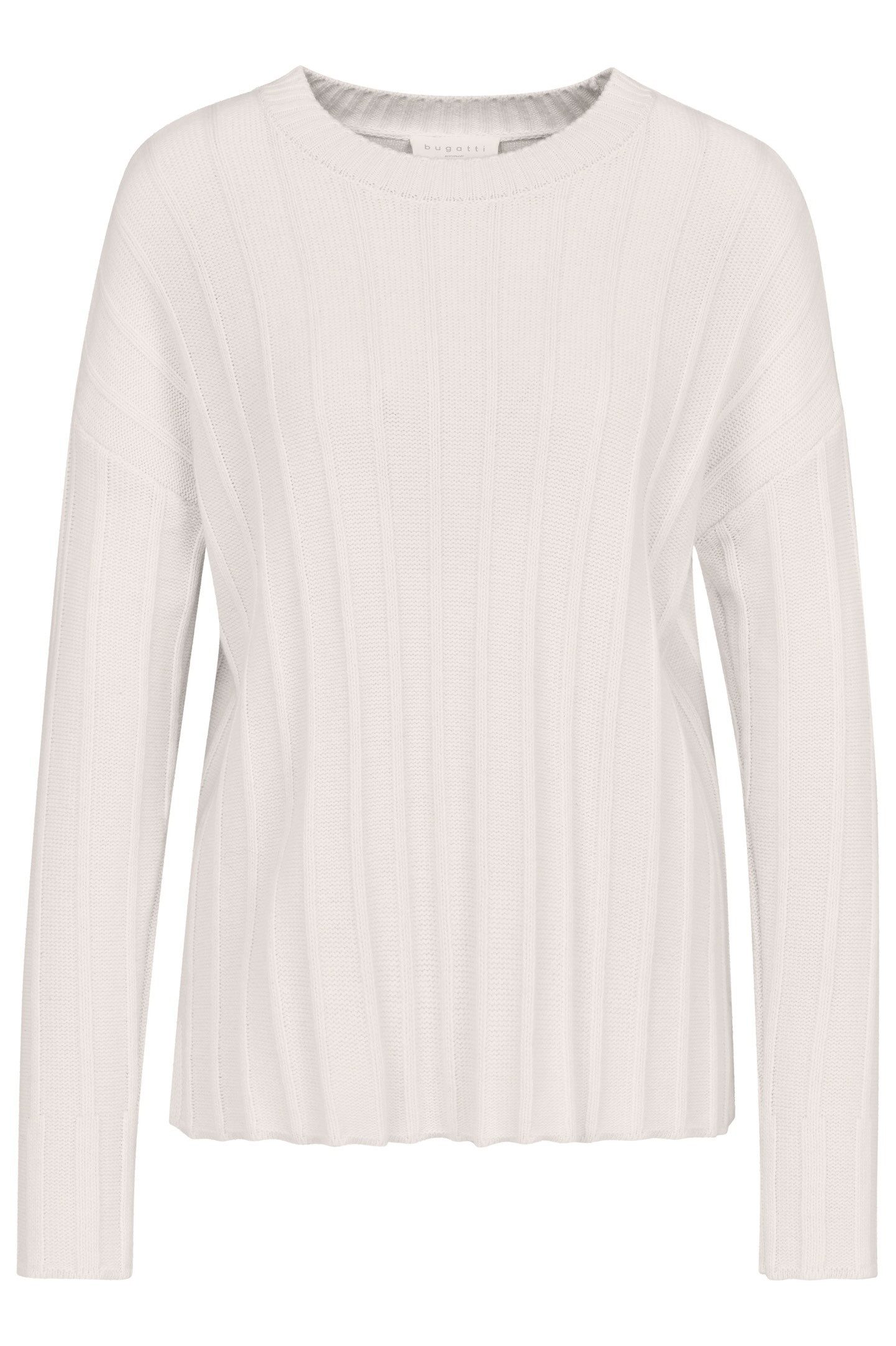 bugatti Rundhalspullover in edler Optik