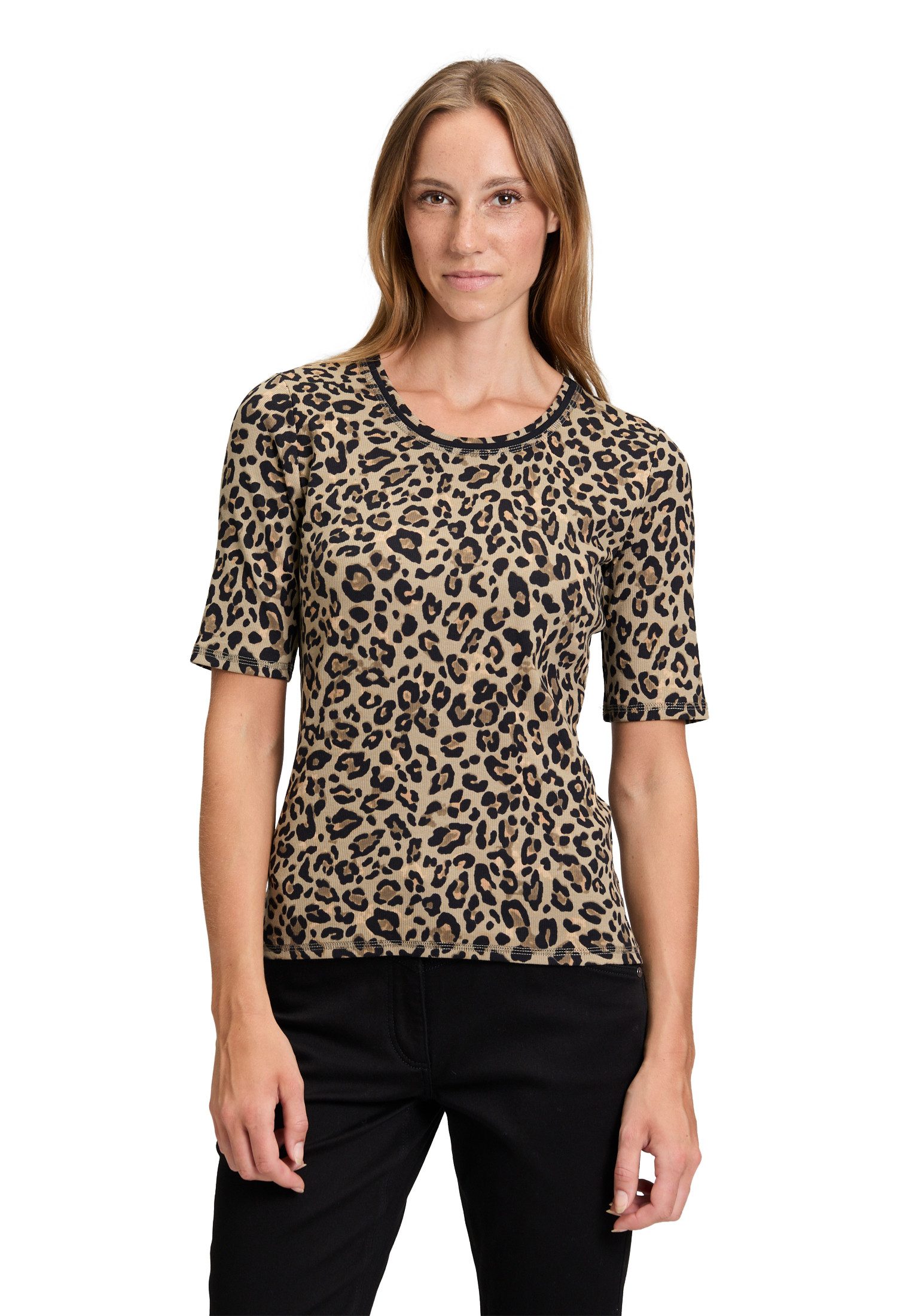 Betty Barclay Kurzarmshirt Damen Basic Shirt mit Rippenstruktur (1-tlg) günstig online kaufen
