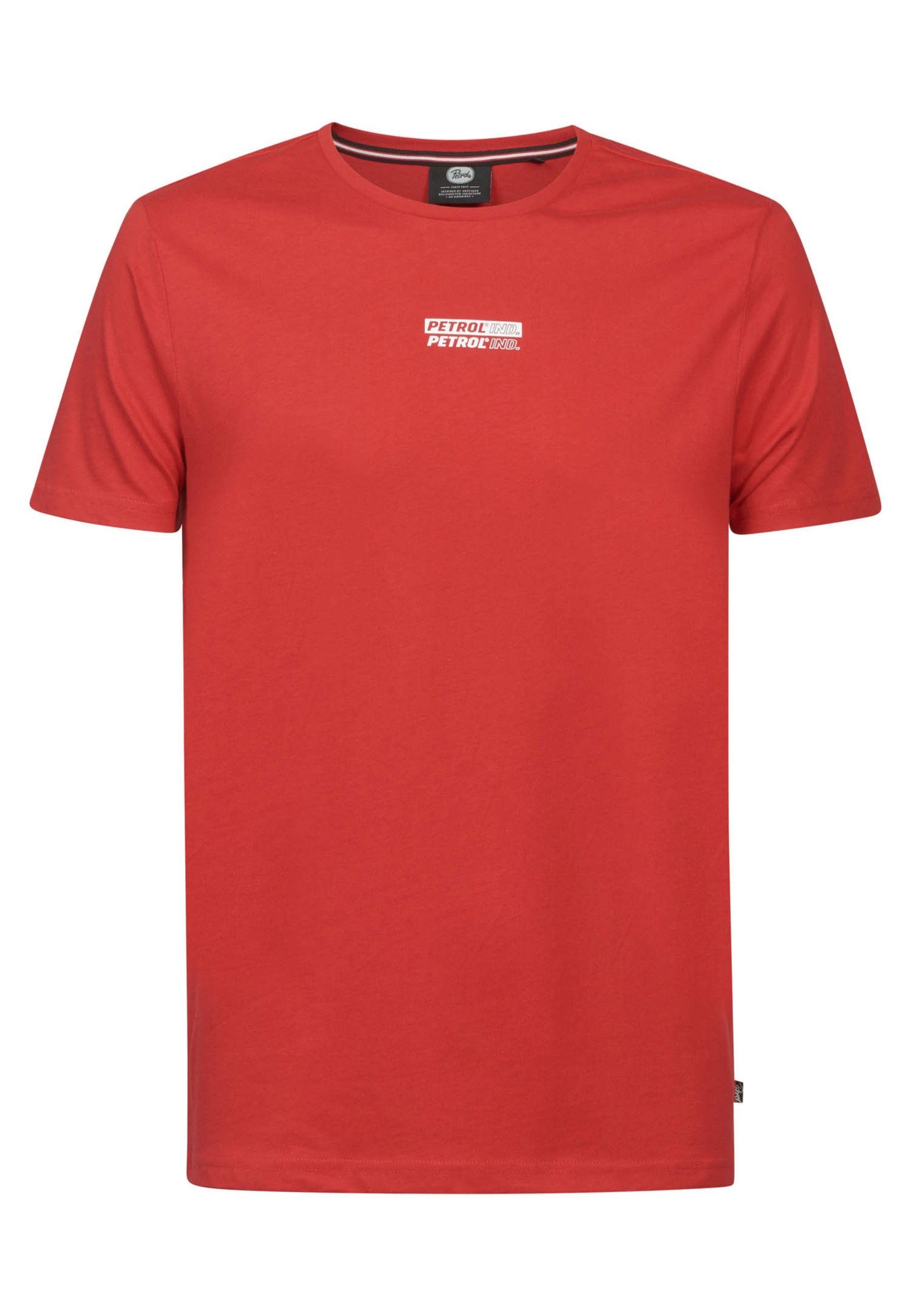 Petrol Industries T-Shirt T-Shirt Kurzarmshirt rot | T-Shirts