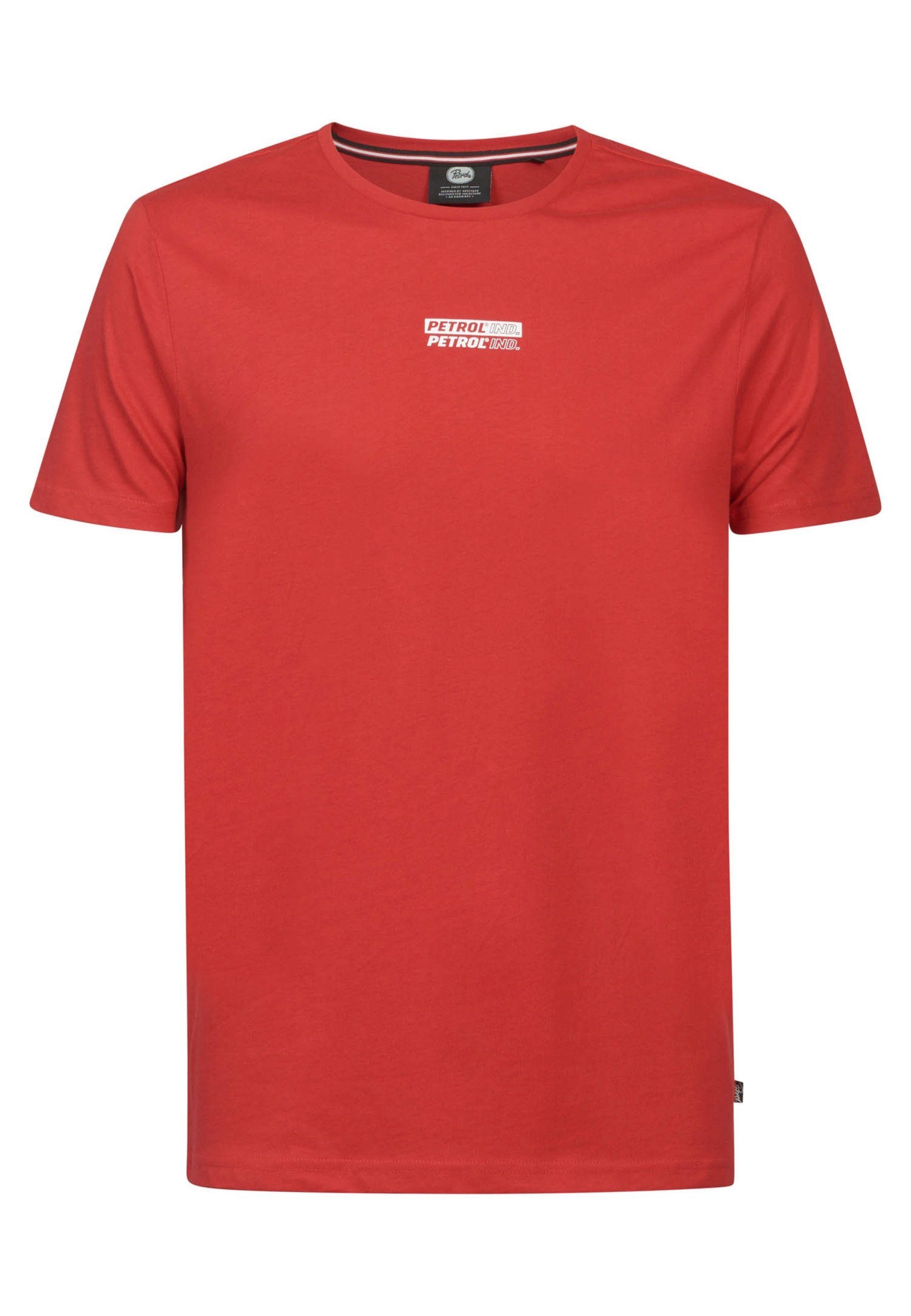 Petrol Industries T-Shirt T-Shirt Kurzarmshirt rot