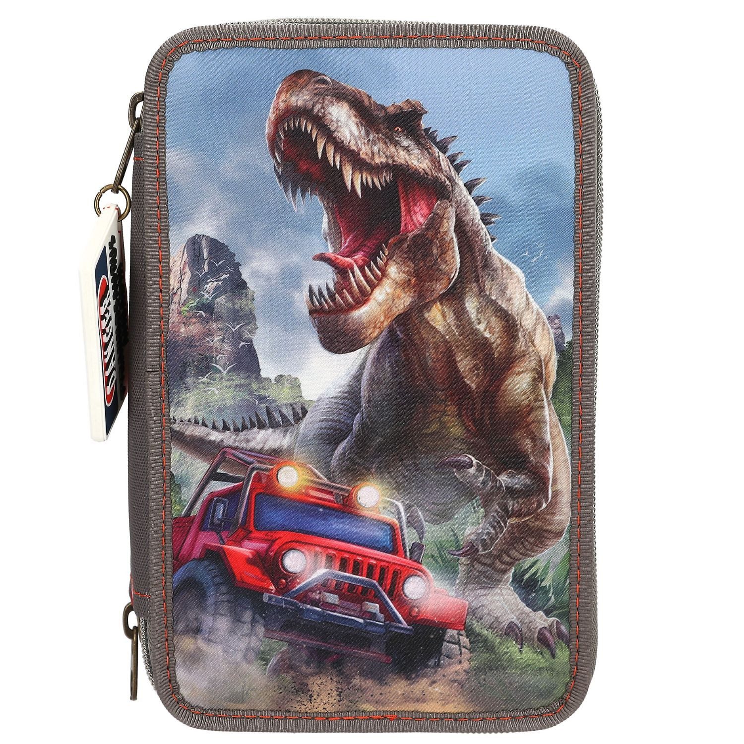 Depesche Federmäppchen Depesche Dino World 3 Fach Federtasche NEW WORLD