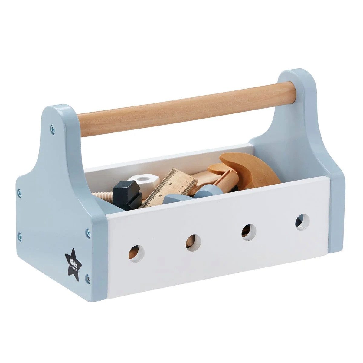 Kids Concept Spielwerkzeugkoffer Holz, Blau