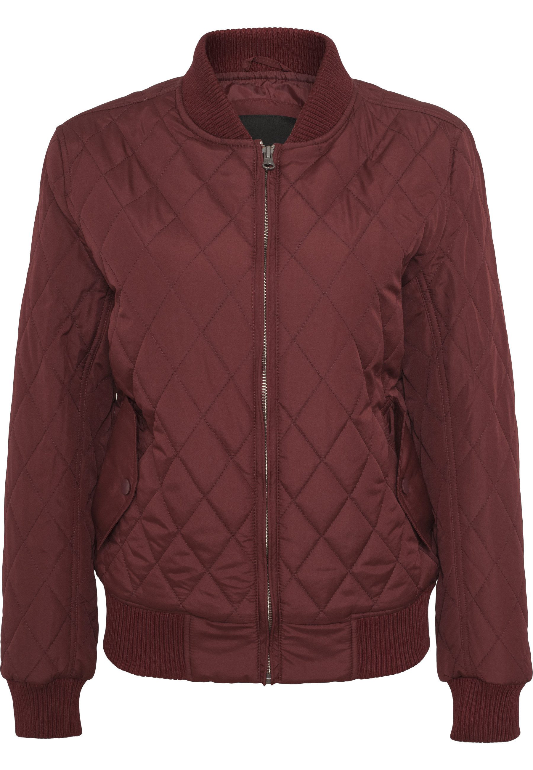 URBAN CLASSICS Langmantel Urban Classics Damen Ladies Diamond Quilt Nylon Jacket