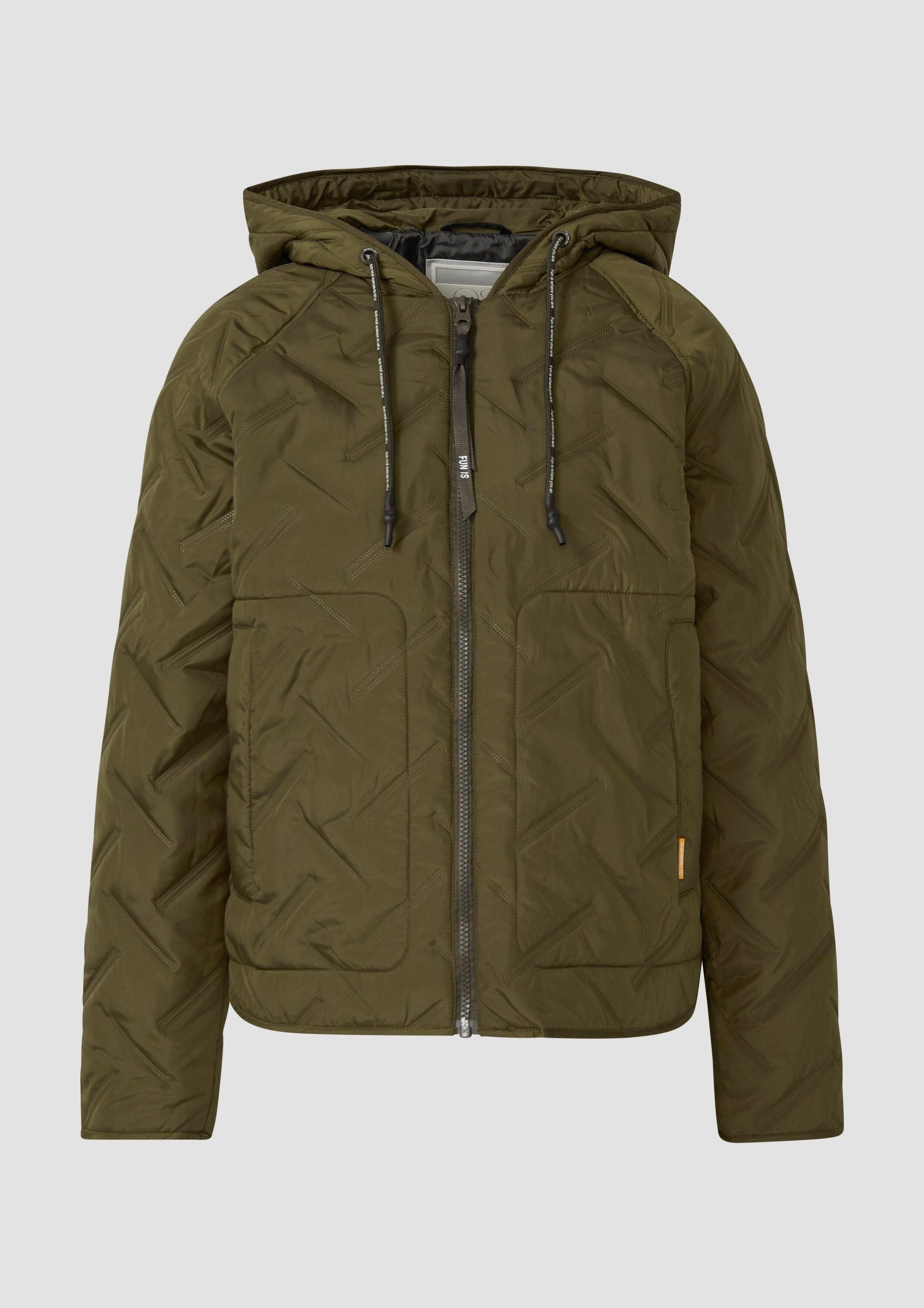 QS Funktionsjacke Outdoor-Jacke Wattierte Jacke mit Kapuze günstig online kaufen