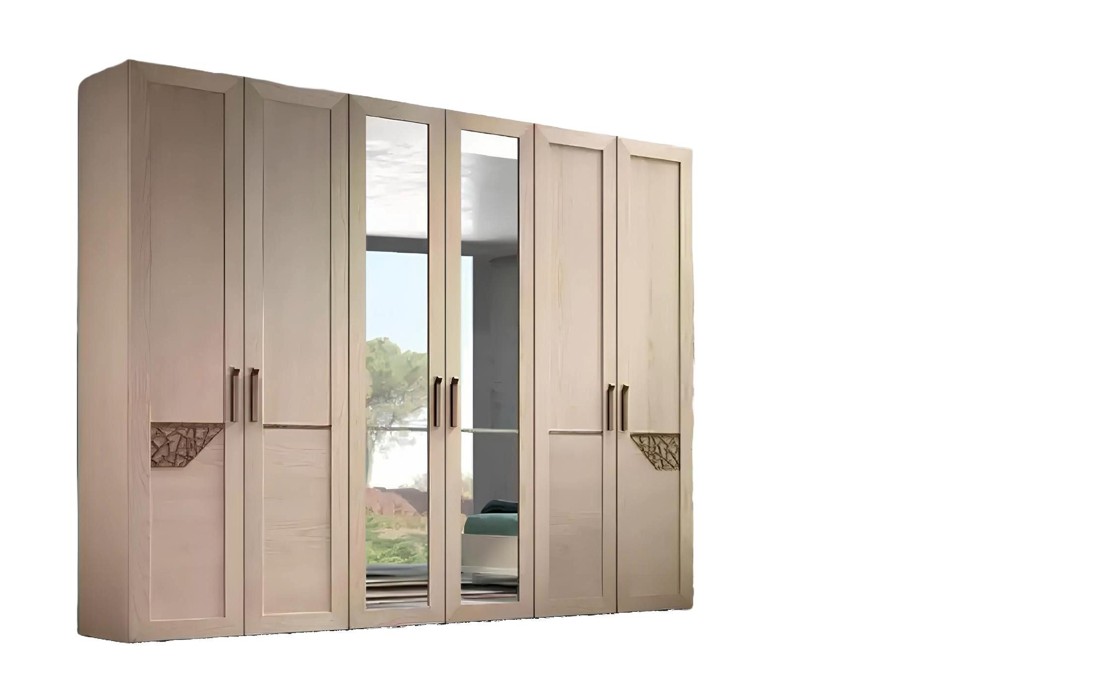 Xlmoebel Kleiderschrank Moderner Holzschrank mit viel Stauraum für das Schlafzimmer (1-St., Kleiderschrank) Hergestellt in Europa
