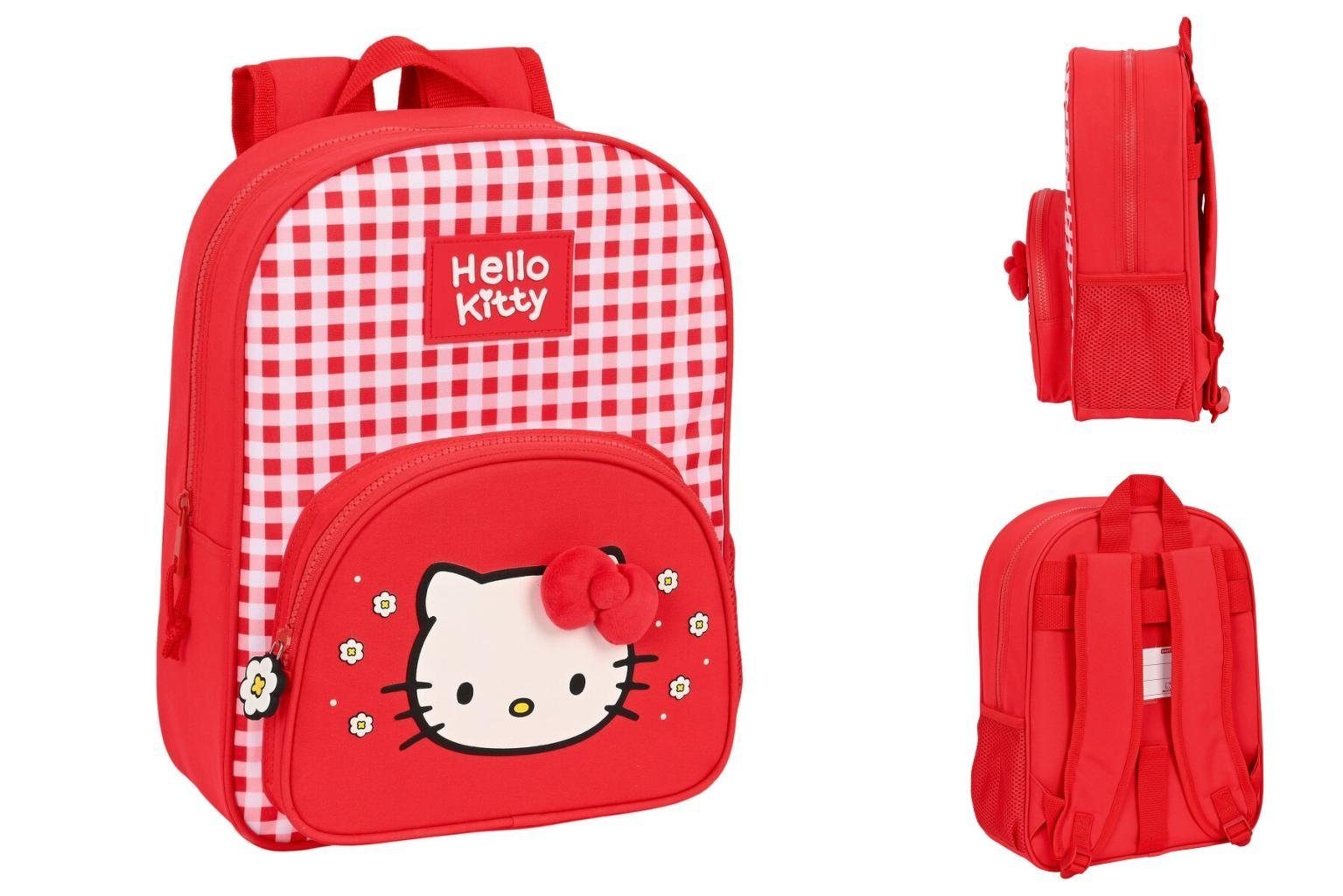 Hello Kitty Rucksack Kinderrucksack Hello Kitty Spring Rot 26 x 34 x 11 cm