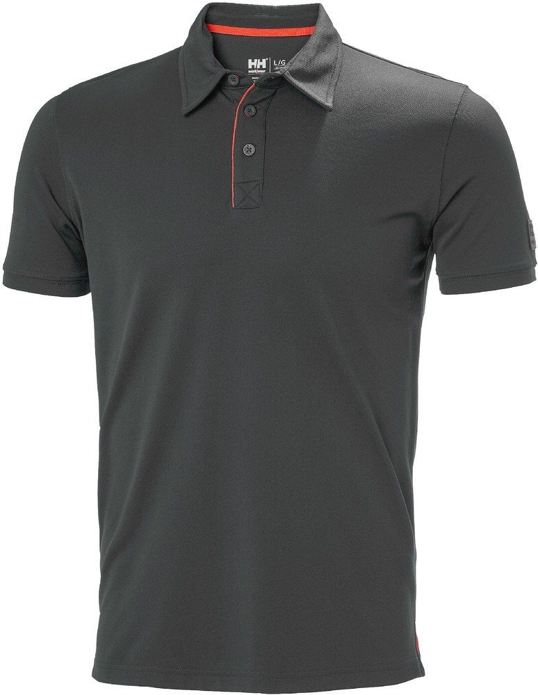 Poloshirt Tech Black/Grey Hansen Kensington Helly Polo Shirt
