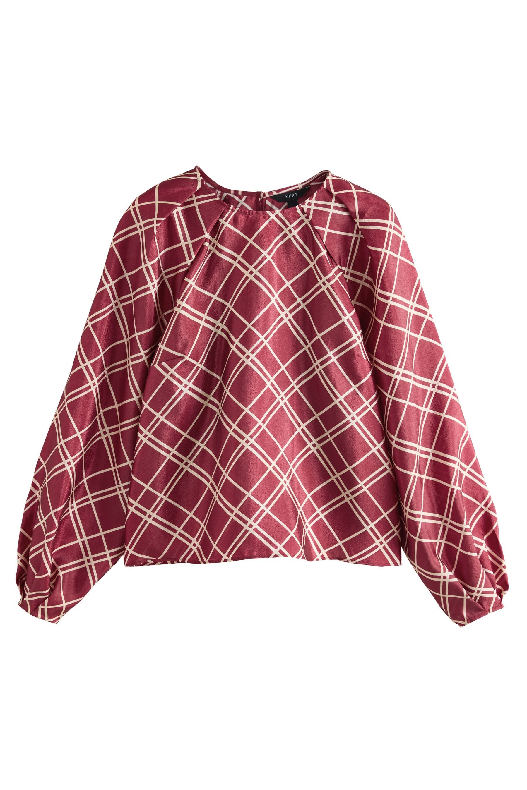 Next Langarmbluse Bluse mit voluminösen langen Ärmeln (1-tlg) günstig online kaufen