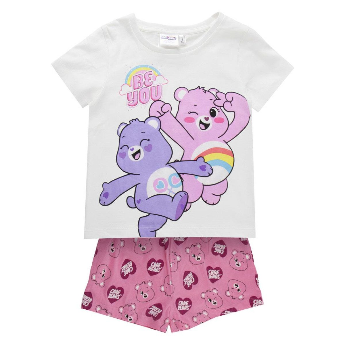 Care Bears Pyjama kurzer Pyjama Single Jersey aus Baumwolle für Schlafen und Freizeit (2 Stück)